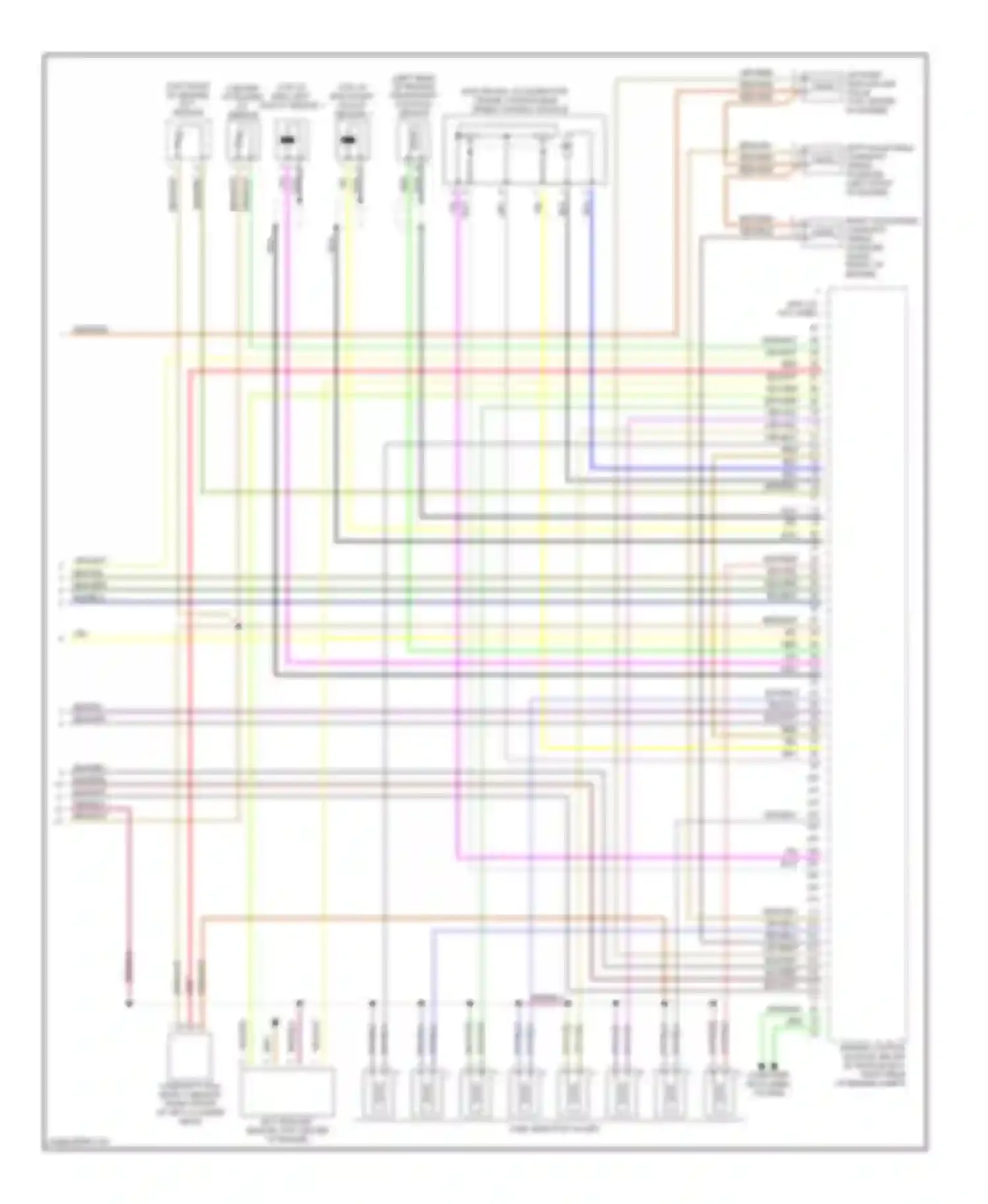 S-class Mercedes-Benz W140 facelift (1994-1999): Wiring diagram engine performance 4.2ls (3 of 3)