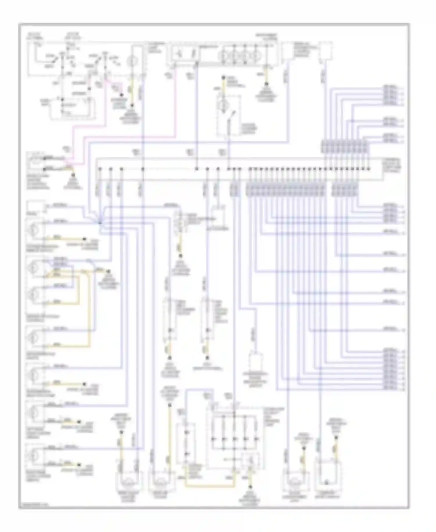 S-class Mercedes-Benz W140 facelift (1994-1999): Instrument illumination circuit (1 of 2)