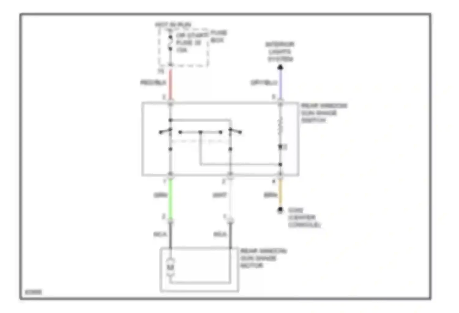S-class Mercedes-Benz W140 facelift (1994-1999): Rear window sun shade circuit