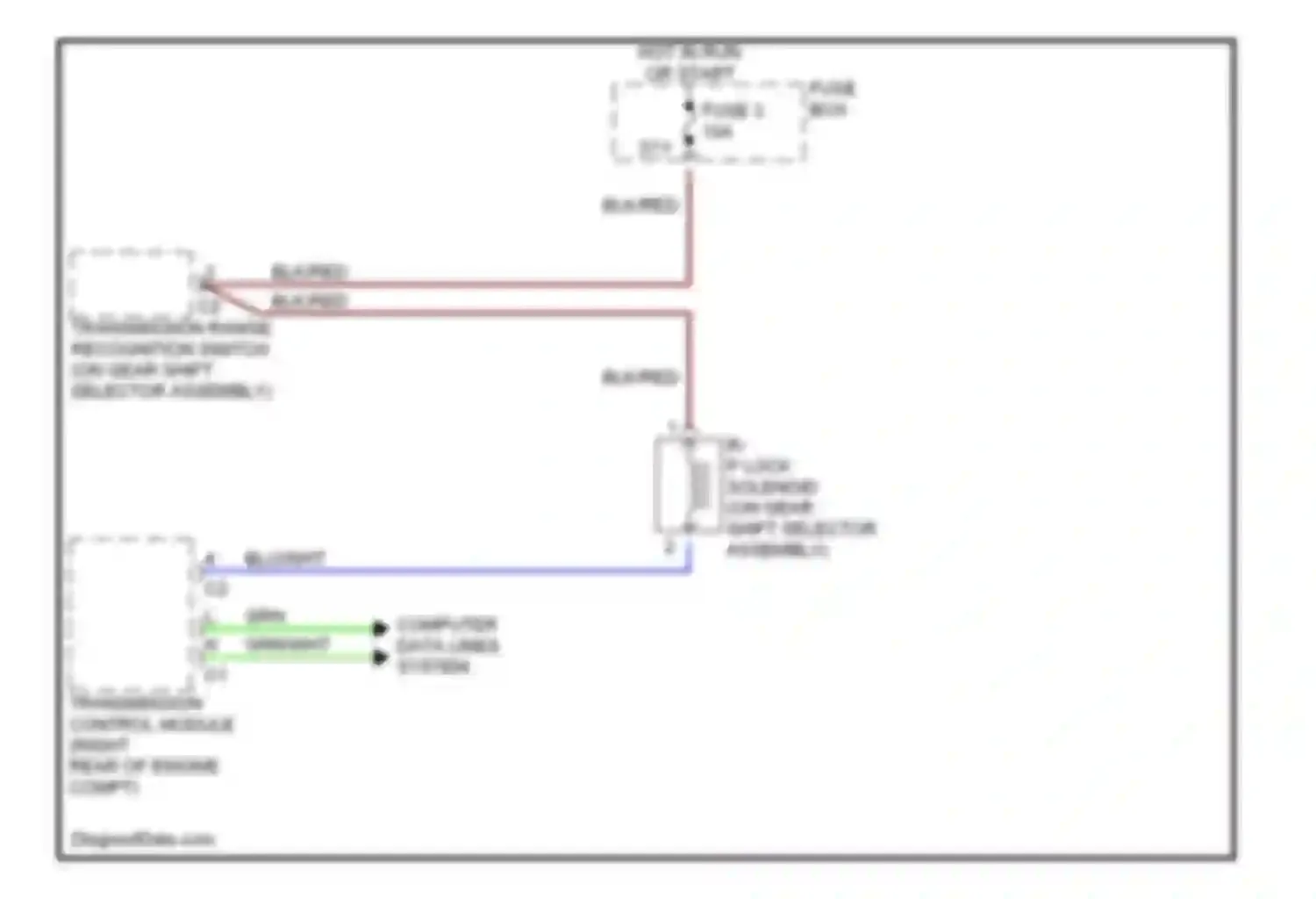 S-class Mercedes-Benz W140 facelift (1994-1999): Shift interlock circuit