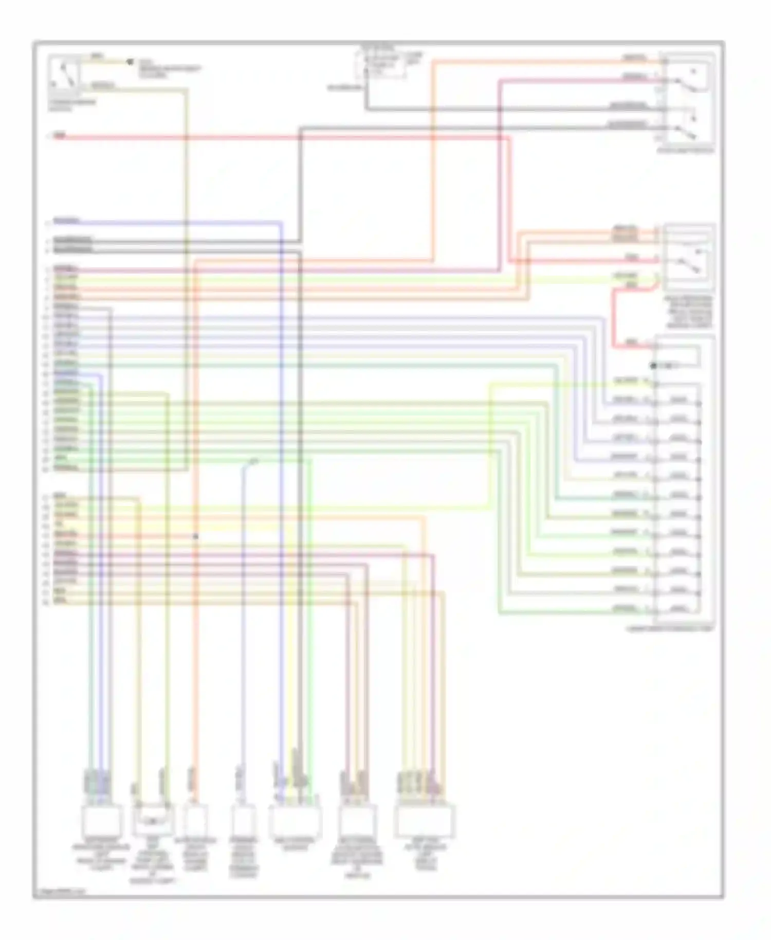 Wiring diagram ads control module for Mercedes-Benz S-class W140 facelift (1994-1999) (2 of 3)