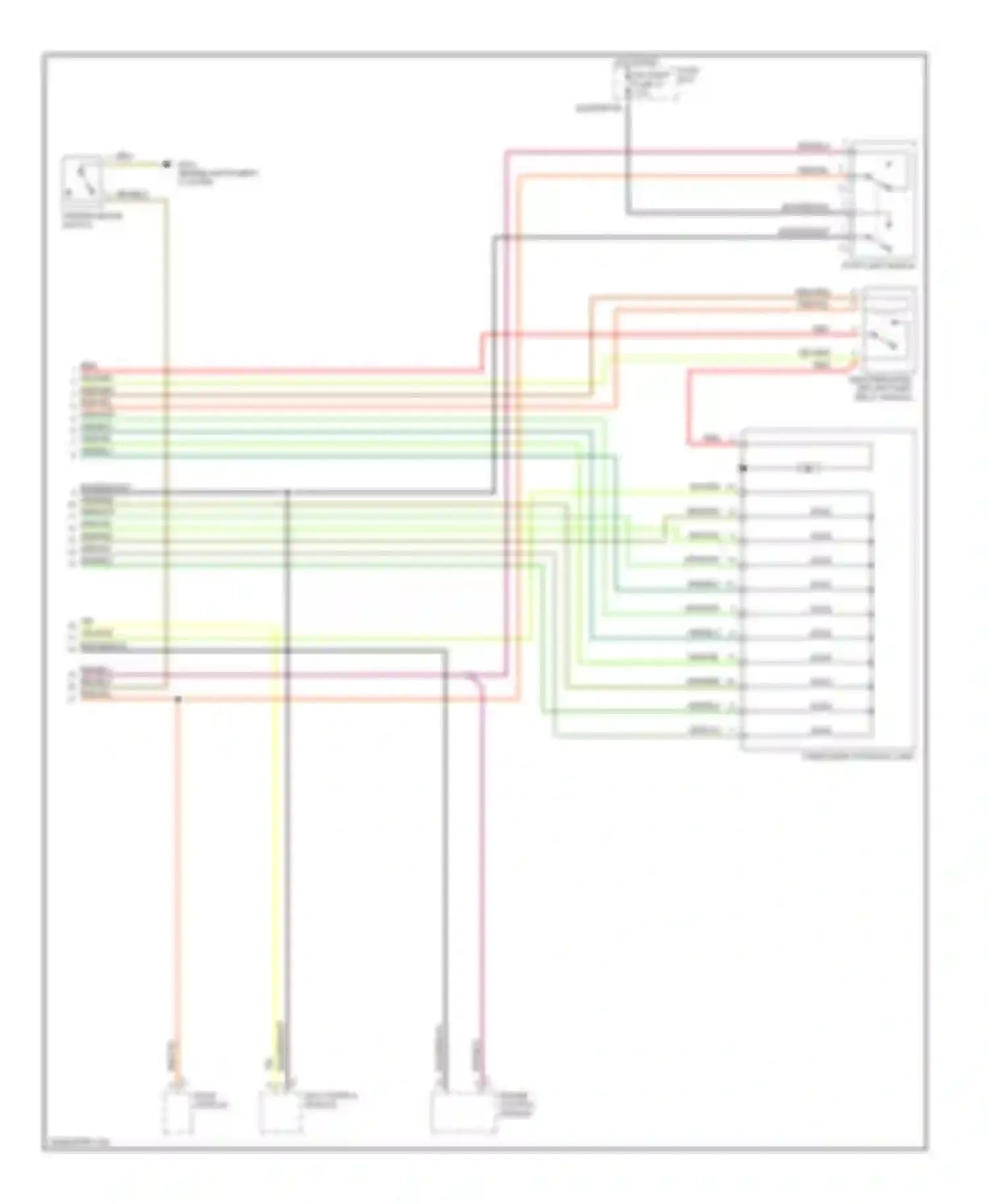 Wiring diagram base module for Mercedes-Benz S-class W140 facelift (1994-1999) (1 of 4)