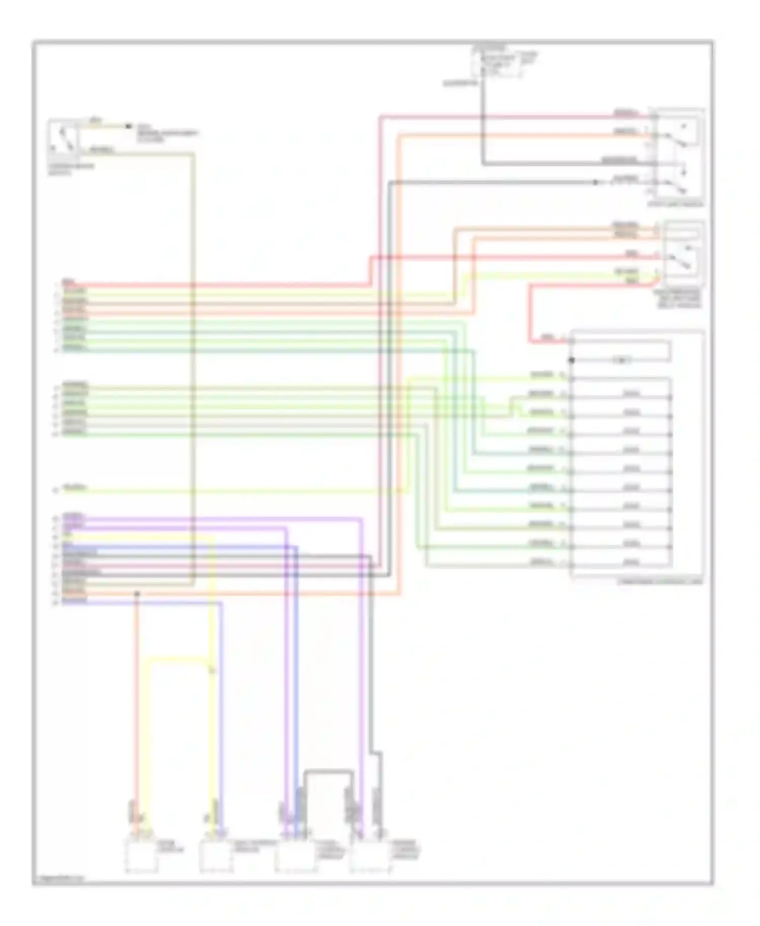 Wiring diagram cc/isc control module for Mercedes-Benz S-class W140 facelift (1994-1999) (1 of 1)