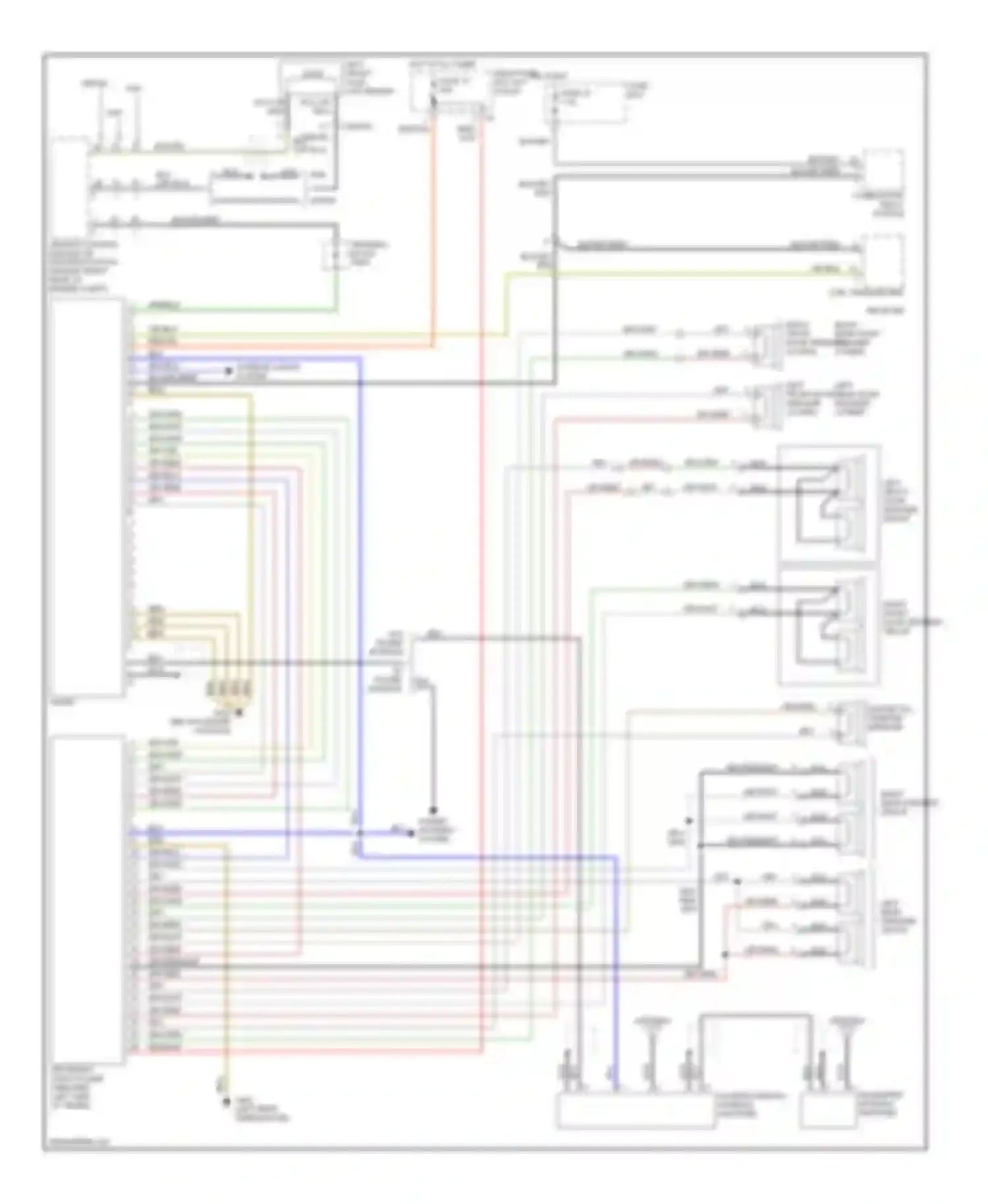 Wiring diagram combination relay module for Mercedes-Benz S-class W140 facelift (1994-1999) (1 of 1)