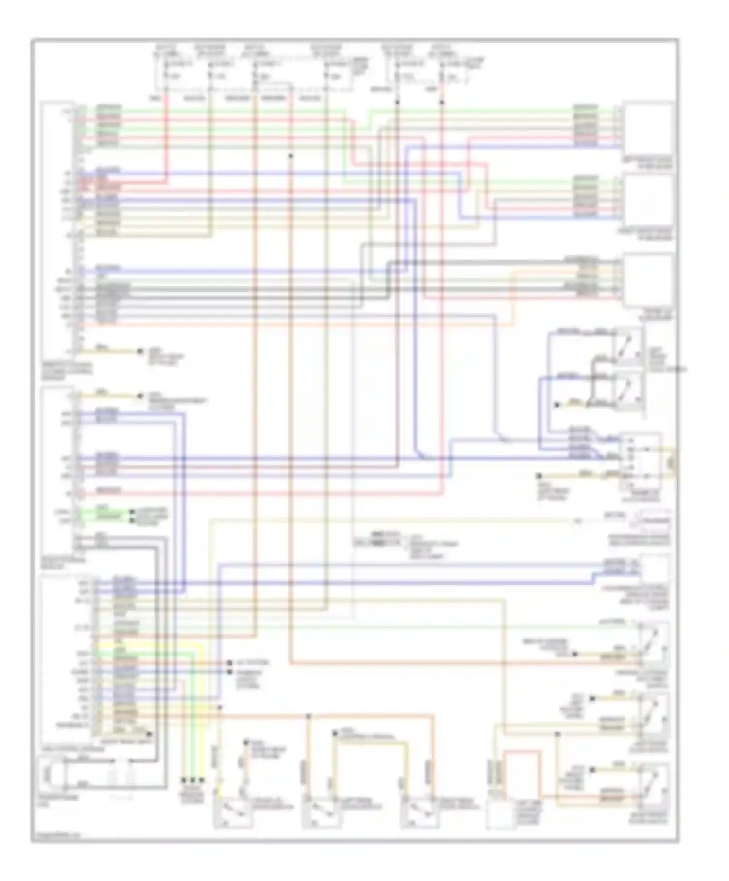 Wiring diagram computer data lines system for Mercedes-Benz S-class W140 facelift (1994-1999) (6 of 10)