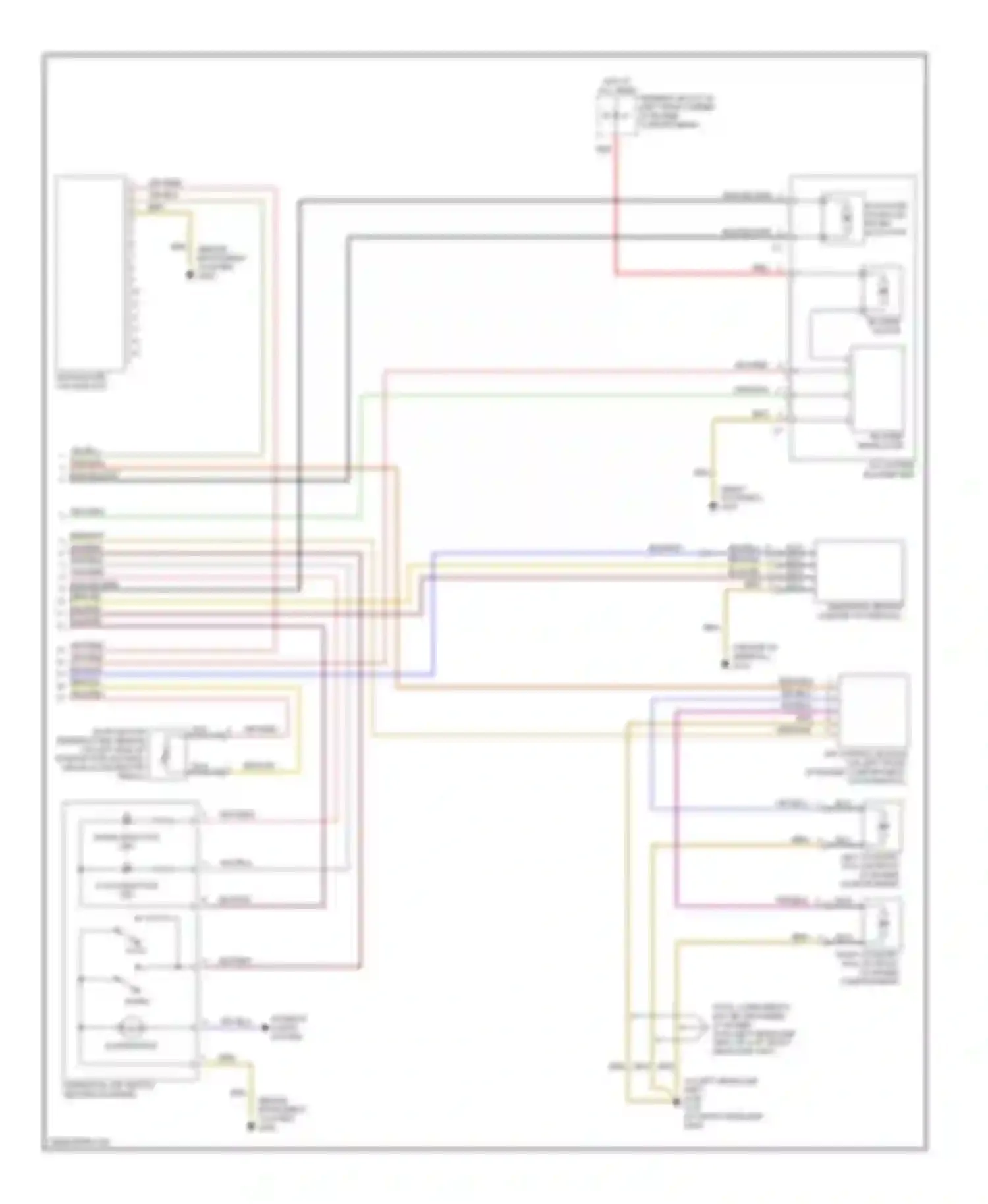 Wiring diagram cool indicator led for Mercedes-Benz S-class W140 facelift (1994-1999) (1 of 1)
