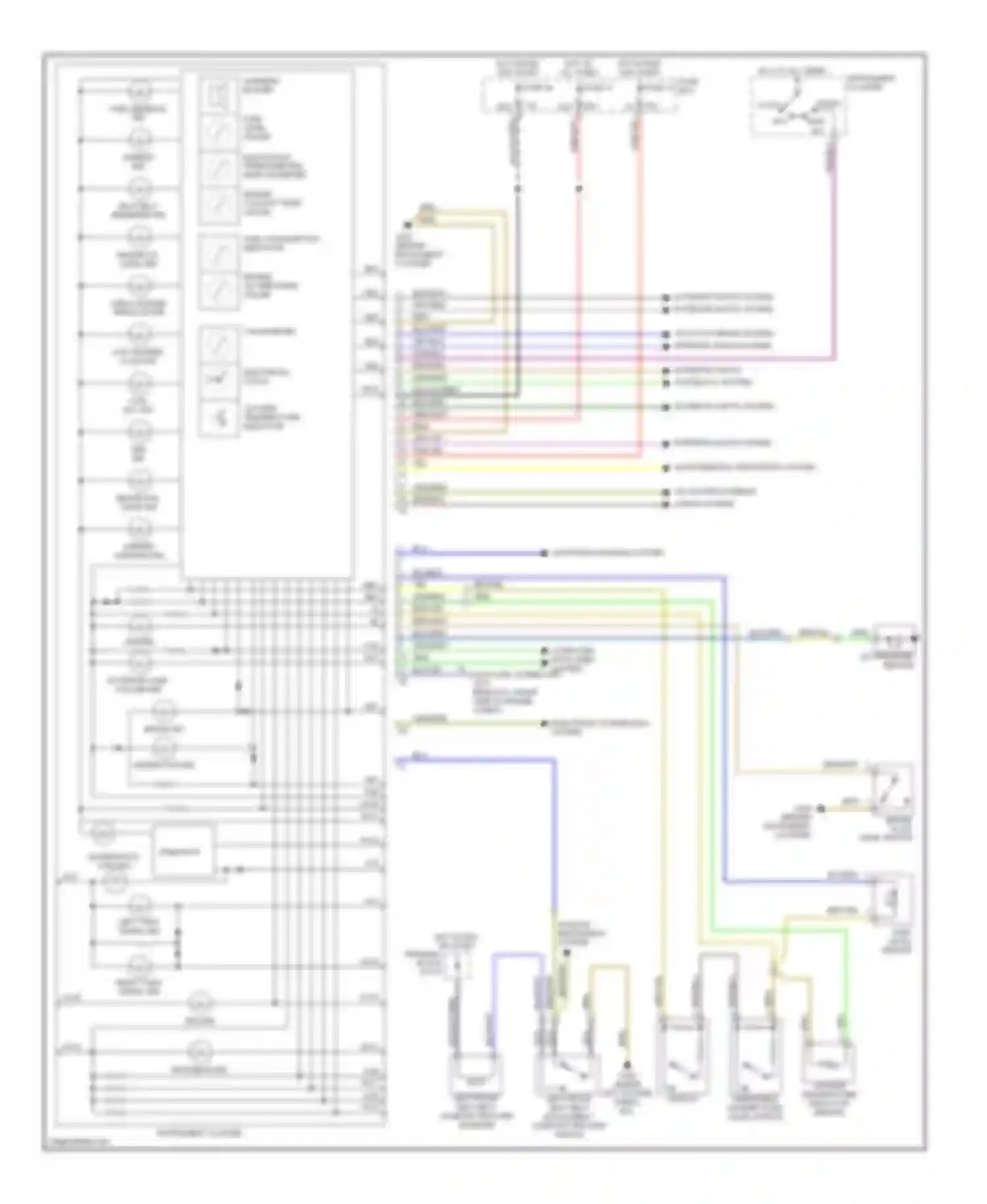 Wiring diagram fuel level sensor for Mercedes-Benz S-class W140 facelift (1994-1999) (1 of 1)