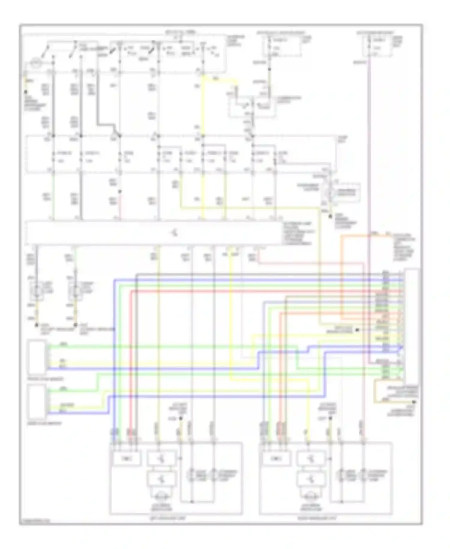 Wiring diagram rear axle sensor for Mercedes-Benz S-class W140 facelift (1994-1999) (1 of 1)