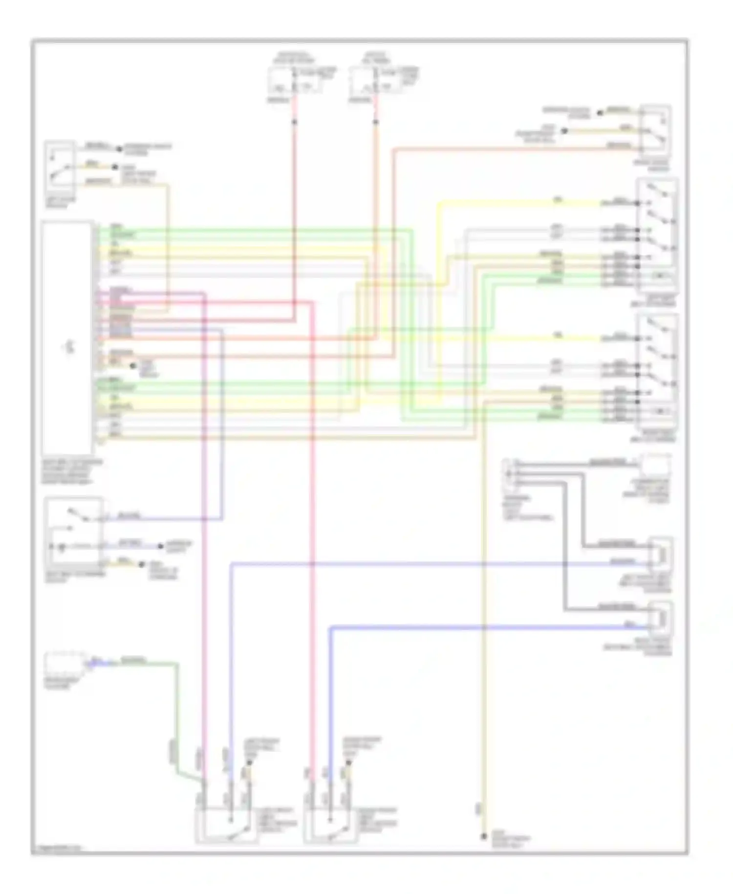 Wiring diagram rear fuse box fuse 7 for Mercedes-Benz S-class W140 facelift (1994-1999) (1 of 1)