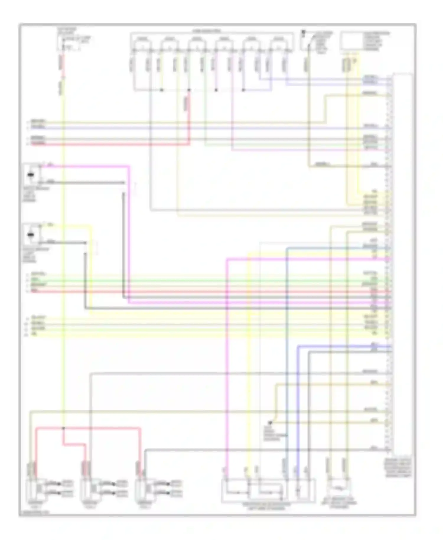 Wiring diagram spark plug #2 spark plug #5 for Mercedes-Benz S-class W140 facelift (1994-1999) (1 of 1)