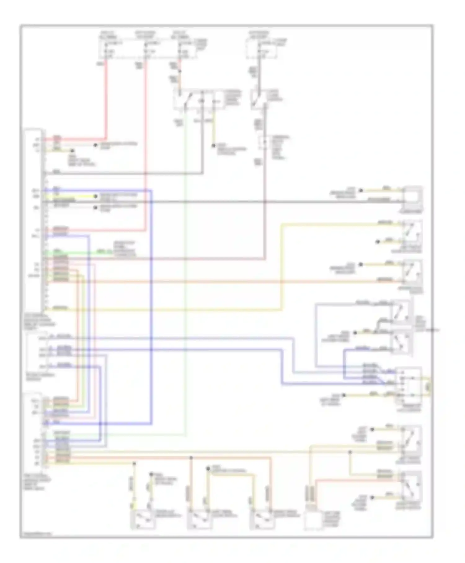 Wiring diagram terminal block for Mercedes-Benz S-class W140 facelift (1994-1999) (3 of 17)