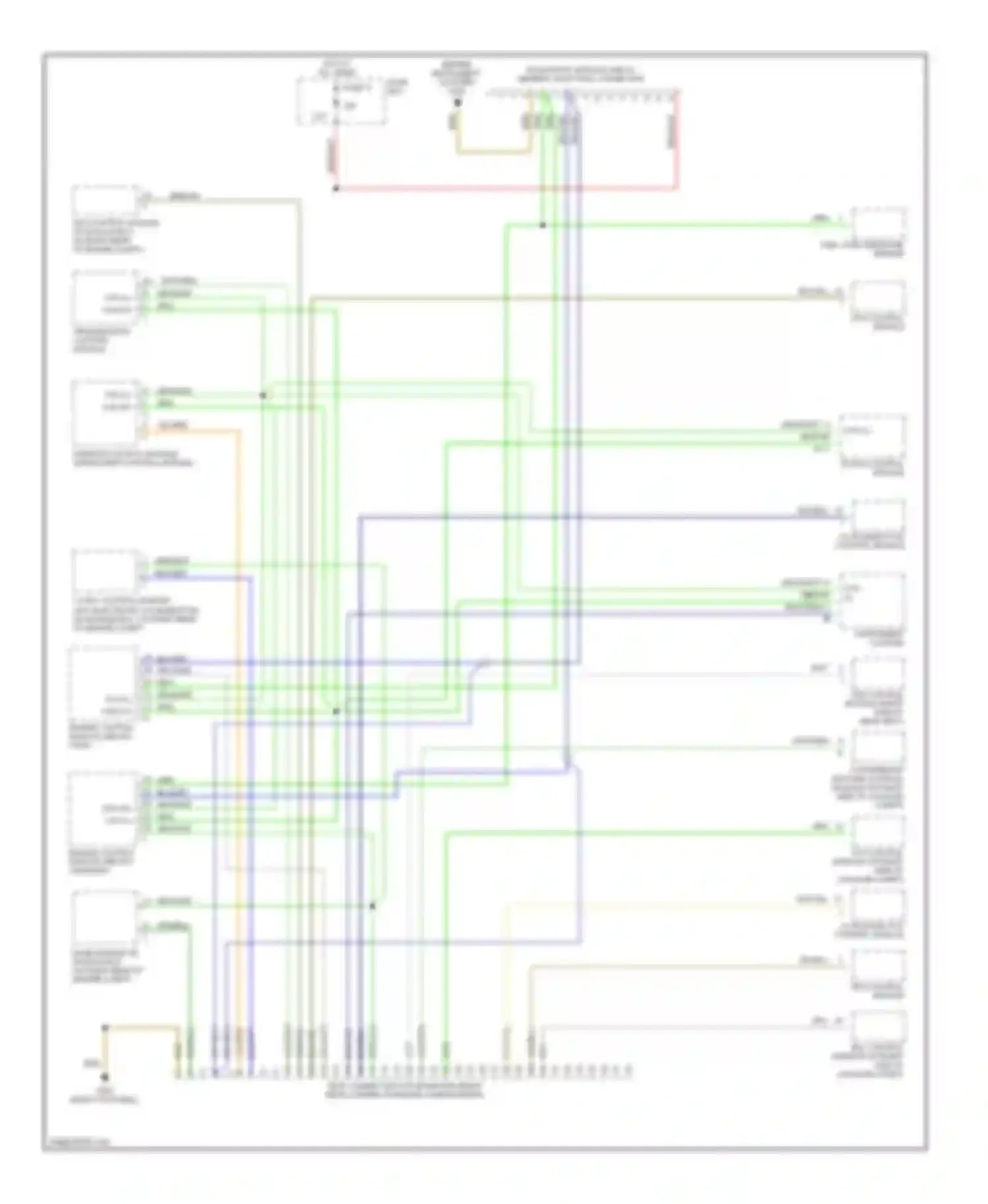 Wiring diagram transmission control module for Mercedes-Benz S-class W140 facelift (1994-1999) (1 of 1)