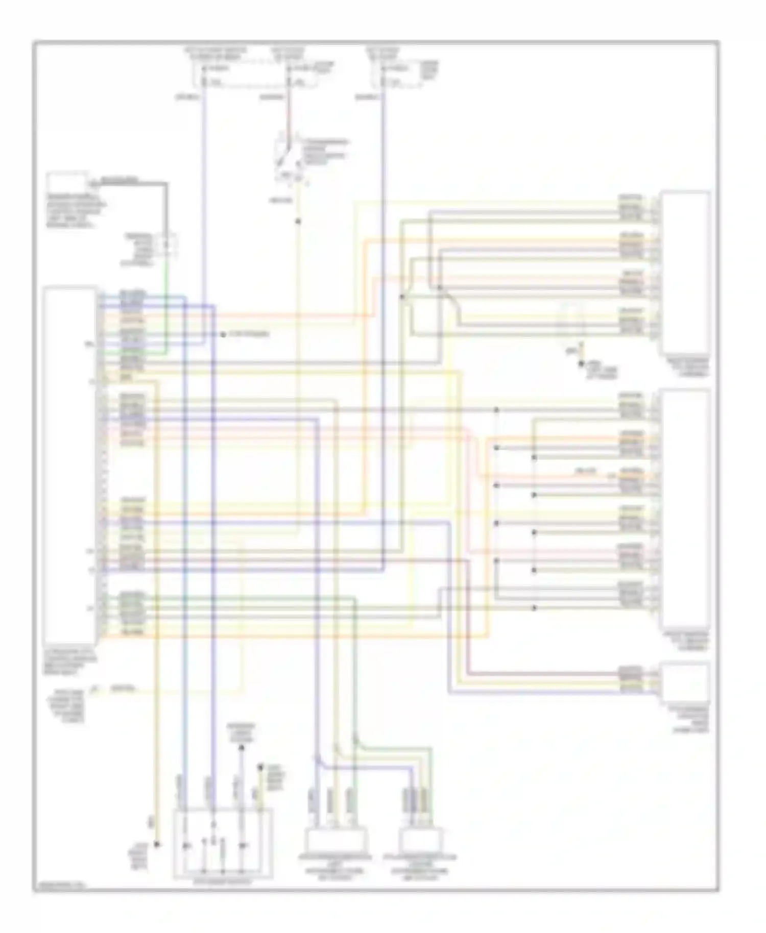 Wiring diagram transmission range recognition switch for Mercedes-Benz S-class W140 facelift (1994-1999) (2 of 3)