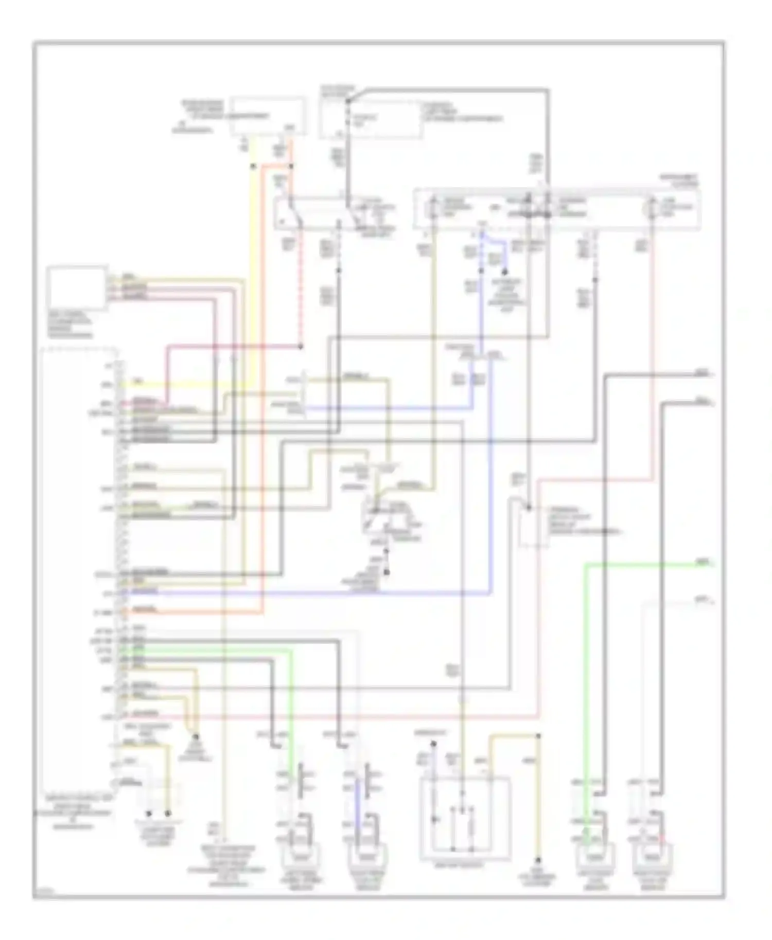 S-class Mercedes-Benz W140 (1991-1998): Anti-lock brake circuits, with acceleration slip regulation (1
of 2)