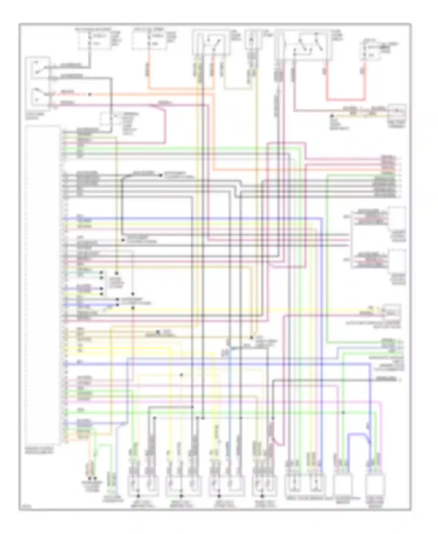 S-class Mercedes-Benz W140 (1991-1998): Wiring diagram engine performance 5.0ls (1 of 3)
