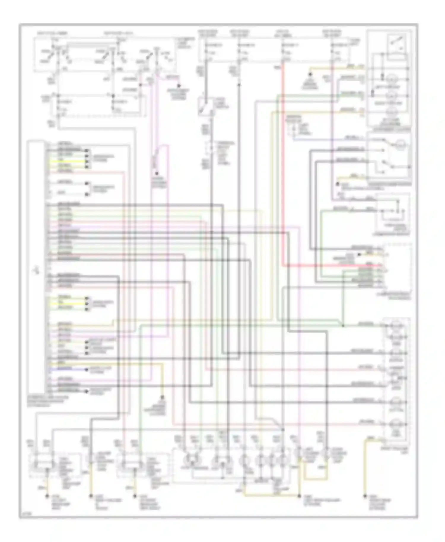 S-class Mercedes-Benz W140 (1991-1998): Exterior lamps circuit, coupe