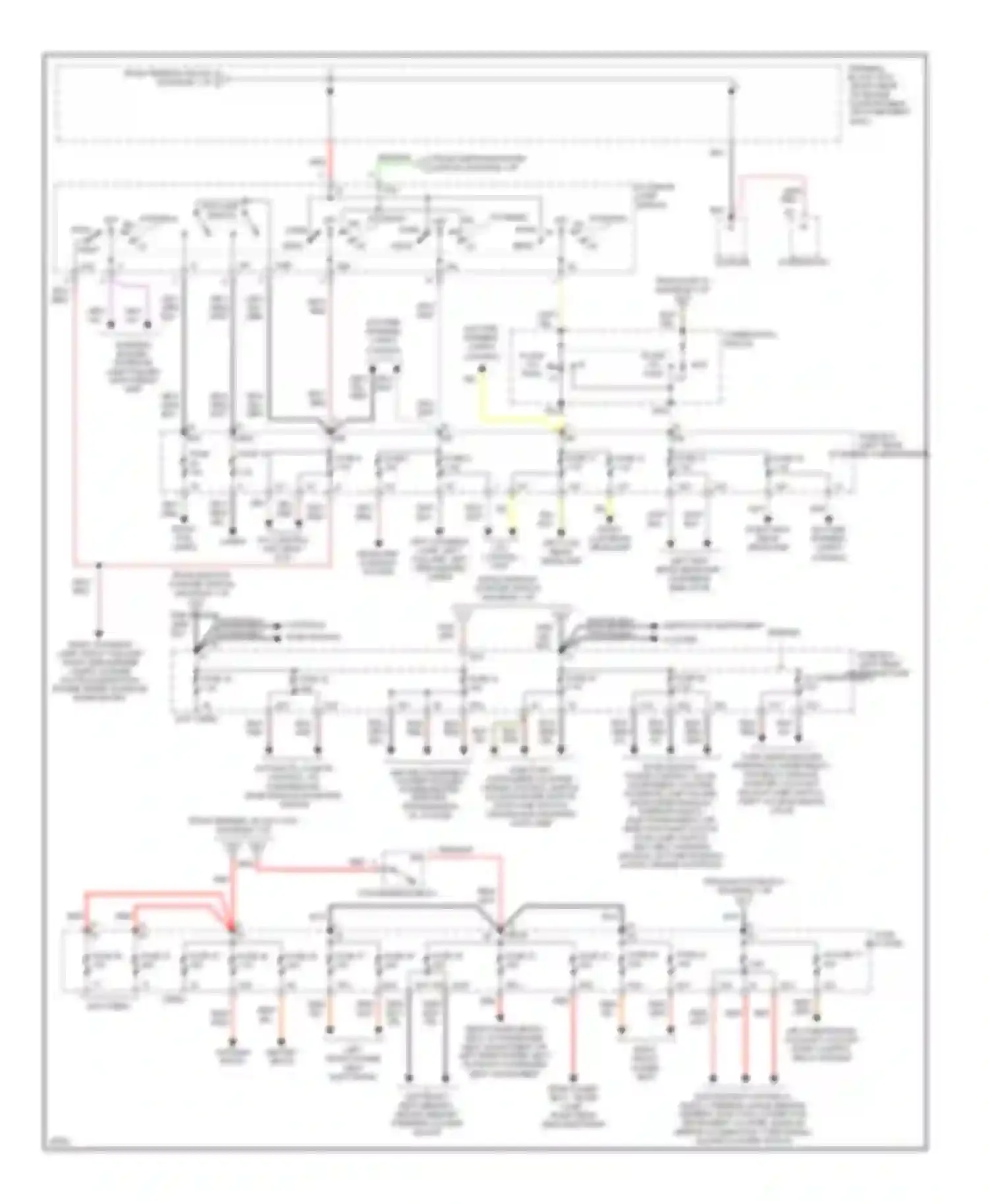 S-class Mercedes-Benz W140 (1991-1998): Power distribution circuit (2 of 2)