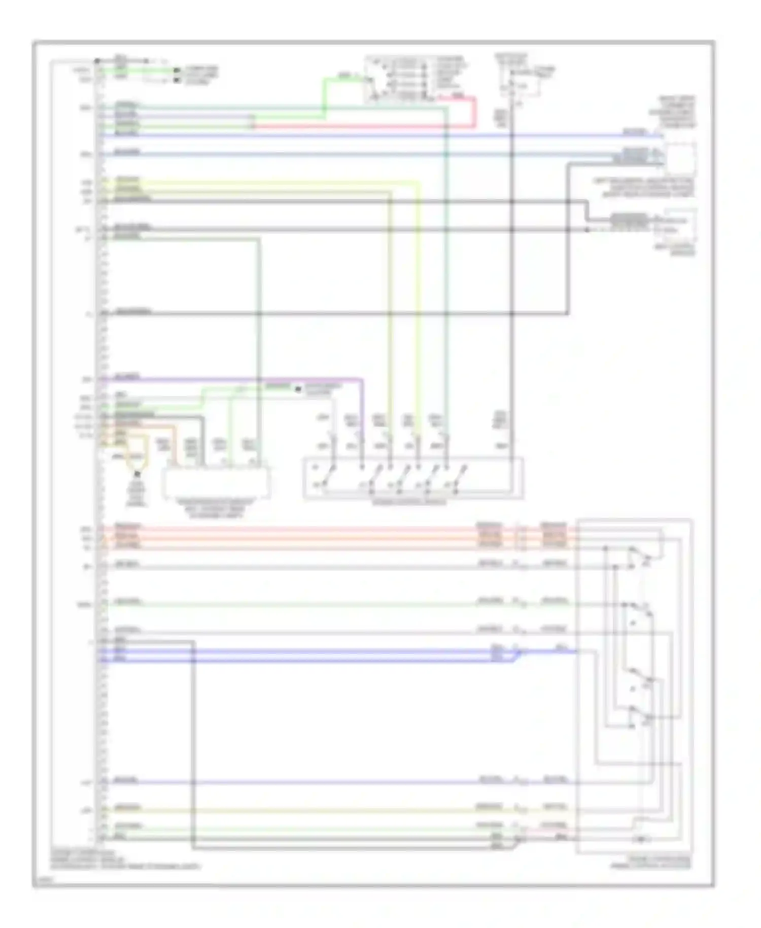 Wiring diagram cruise control/idle speed control actuator for Mercedes-Benz S-class W140 (1991-1998) (1 of 1)