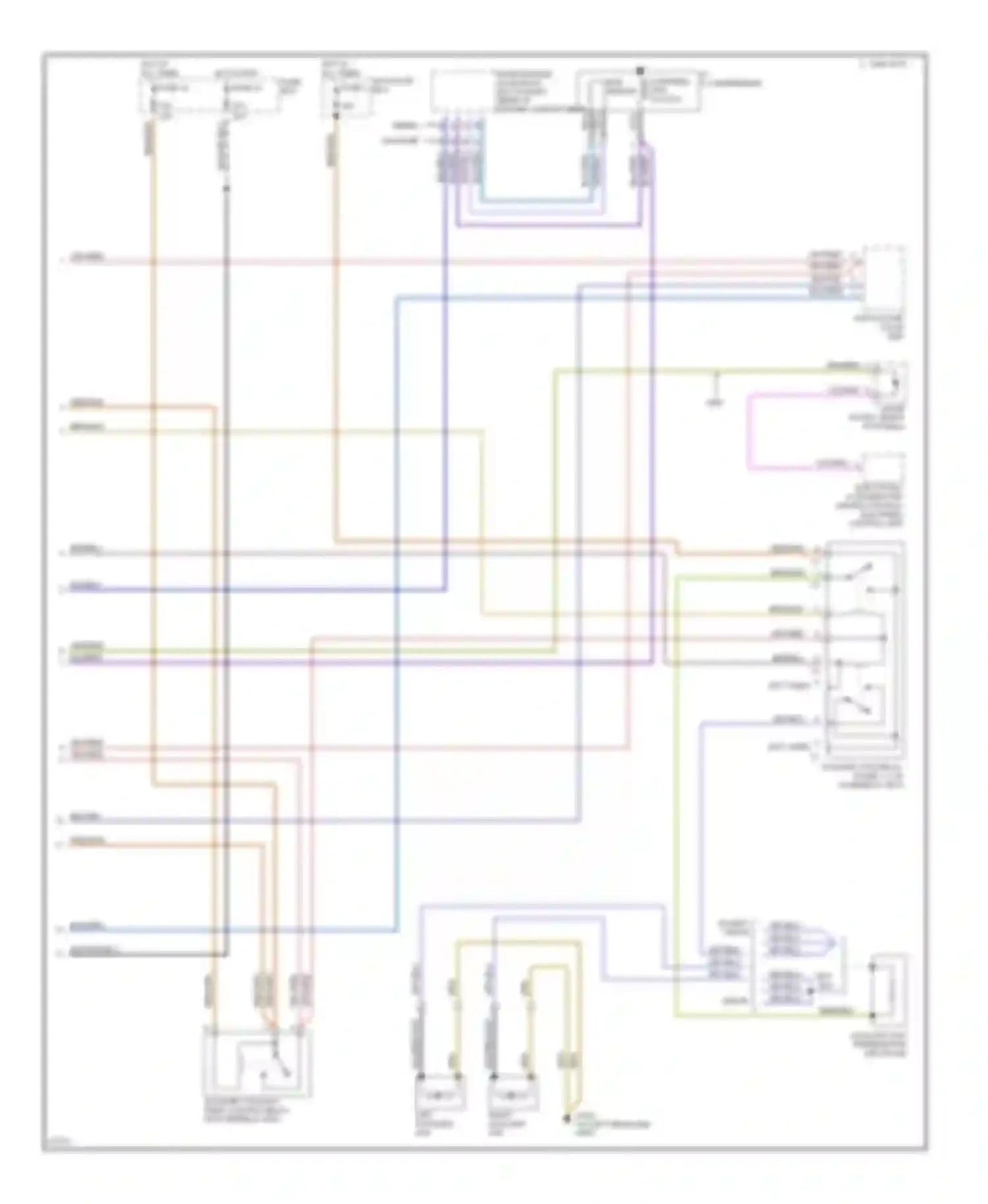 Wiring diagram electronic accelerator/ cruise control/ idle speed control unit for Mercedes-Benz S-class W140 (1991-1998) (1 of 1)
