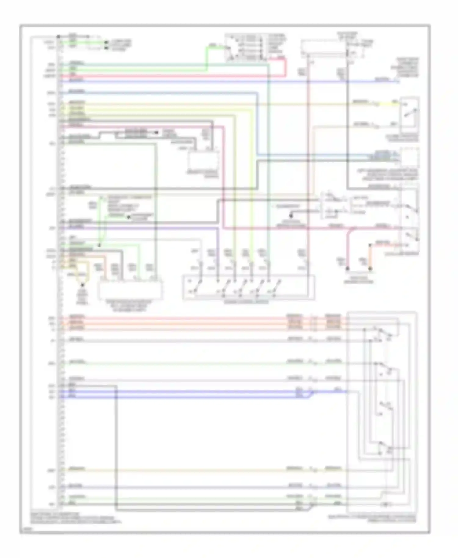 Wiring diagram electronic accelerator/cruise control/idle speed control actuator for Mercedes-Benz S-class W140 (1991-1998) (1 of 1)