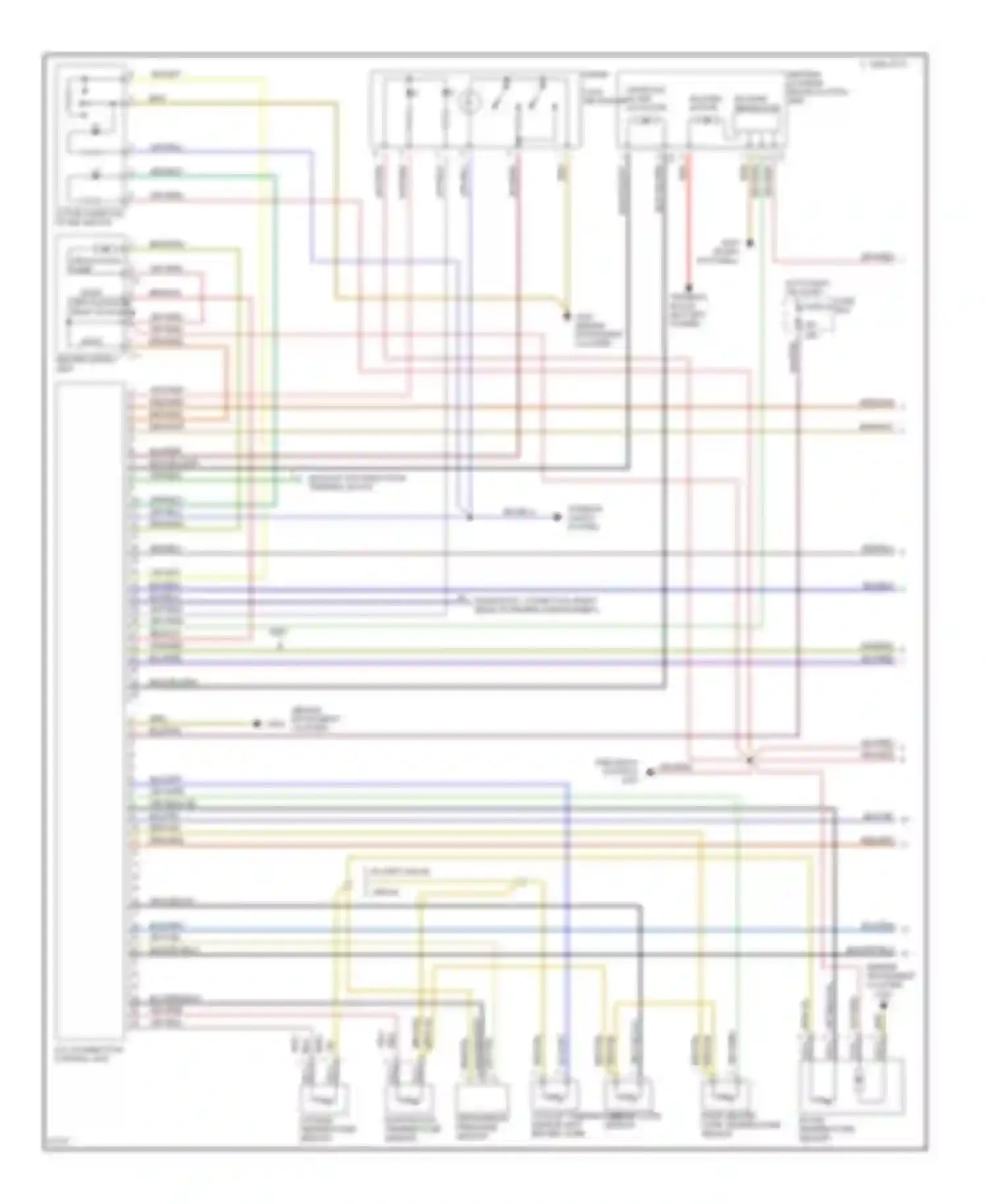 Wiring diagram in-car temperature sensor for Mercedes-Benz S-class W140 (1991-1998) (1 of 1)