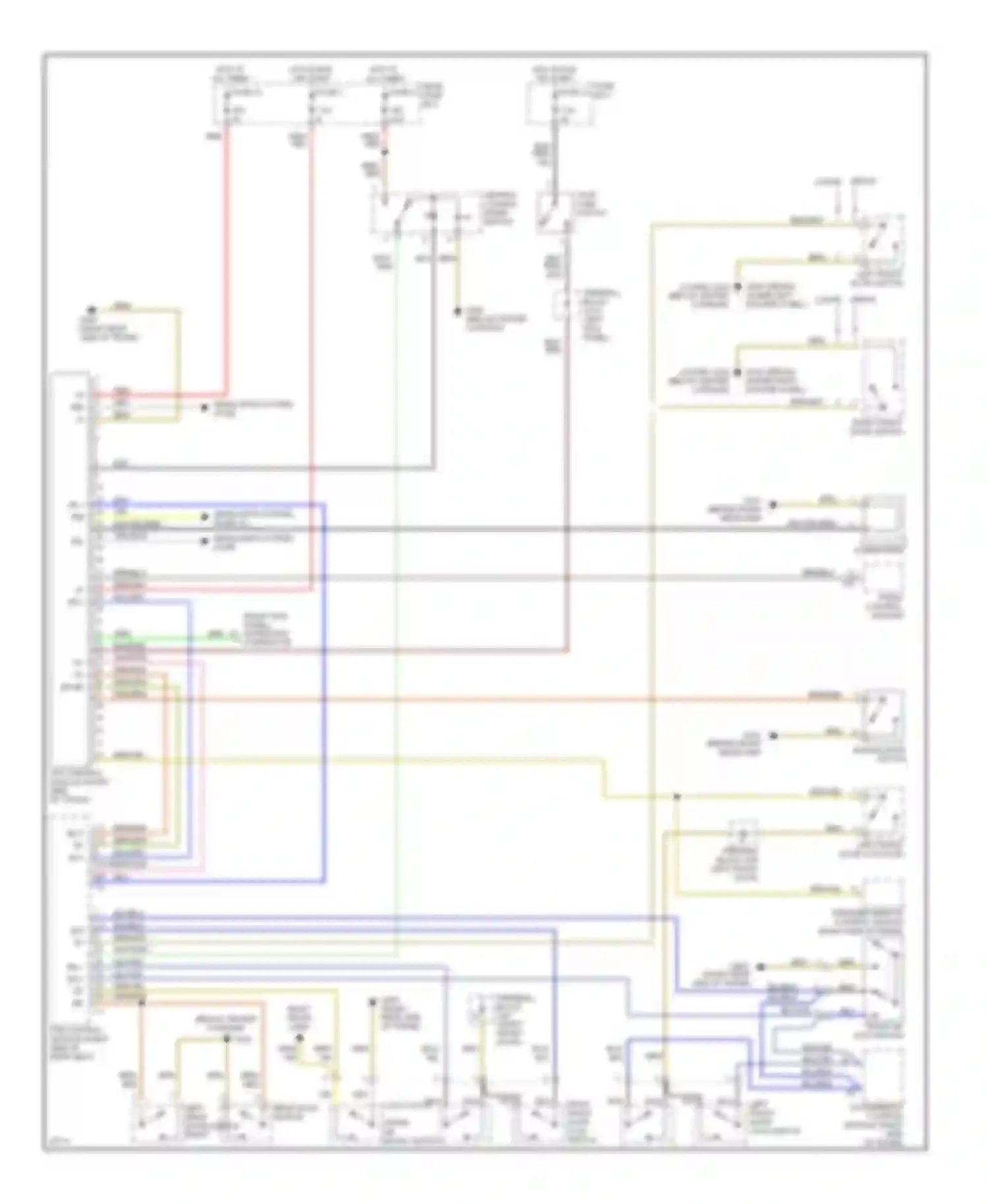 Wiring diagram lock catch/ trunk lid micro- switch for Mercedes-Benz S-class W140 (1991-1998) (1 of 1)