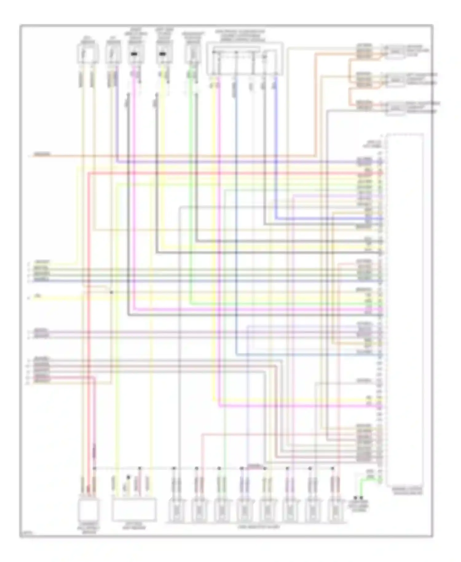 Wiring diagram speed control module for Mercedes-Benz S-class W140 (1991-1998) (1 of 2)