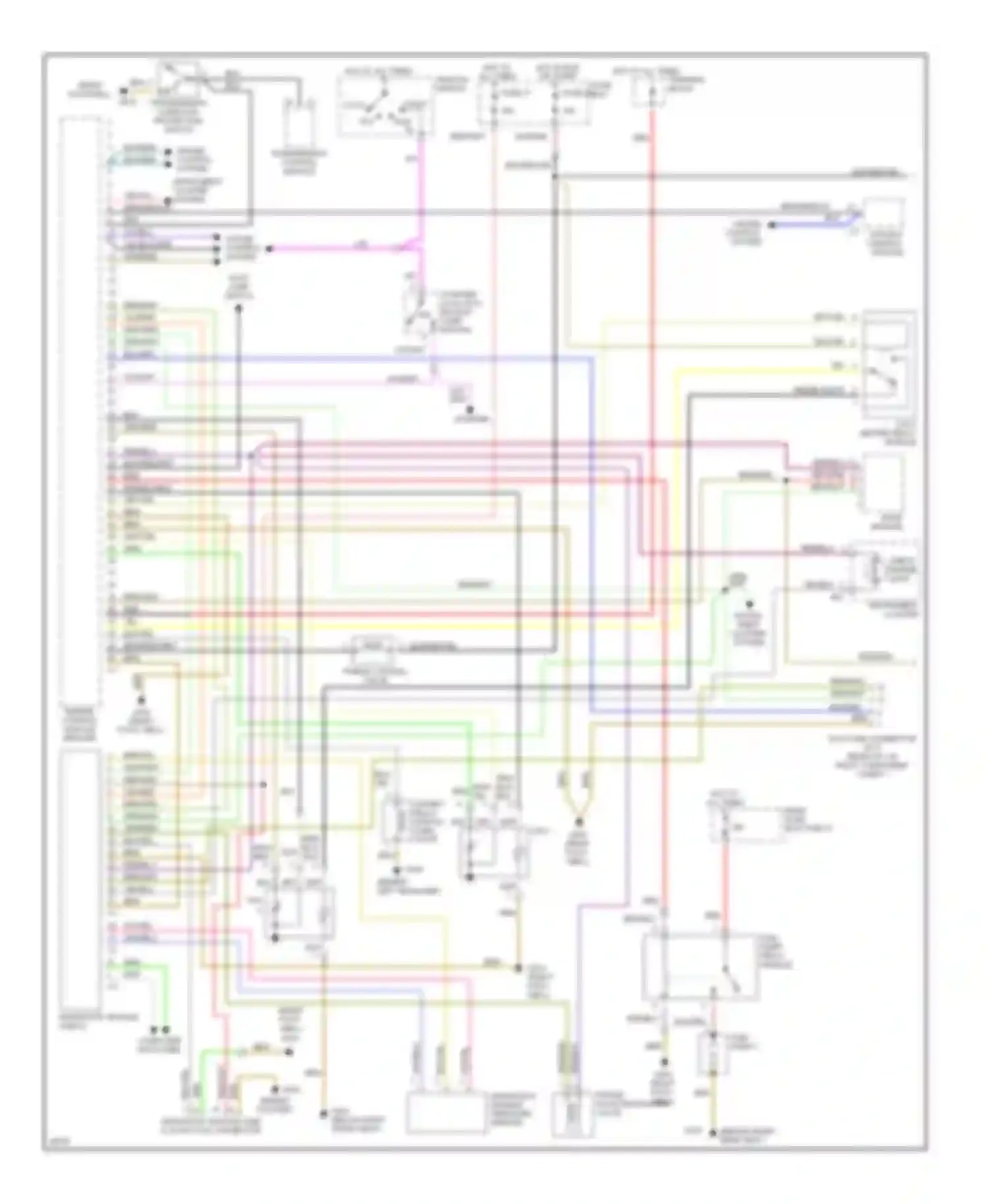 Wiring diagram starter lock-out/ backup lamp switch for Mercedes-Benz S-class W140 (1991-1998) (4 of 4)