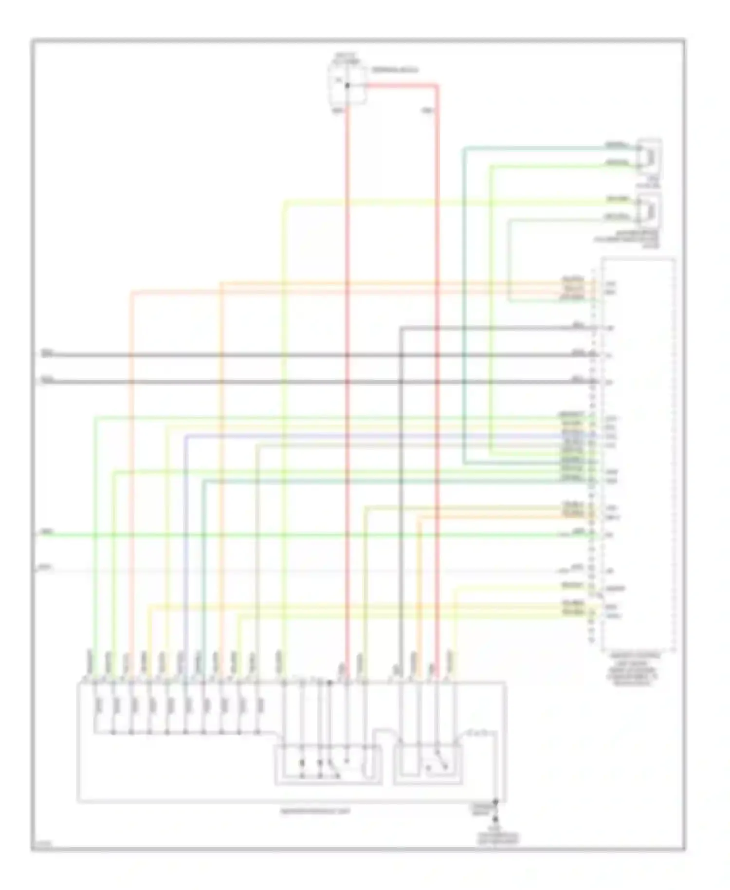 Wiring diagram terminal block for Mercedes-Benz S-class W140 (1991-1998) (1 of 16)