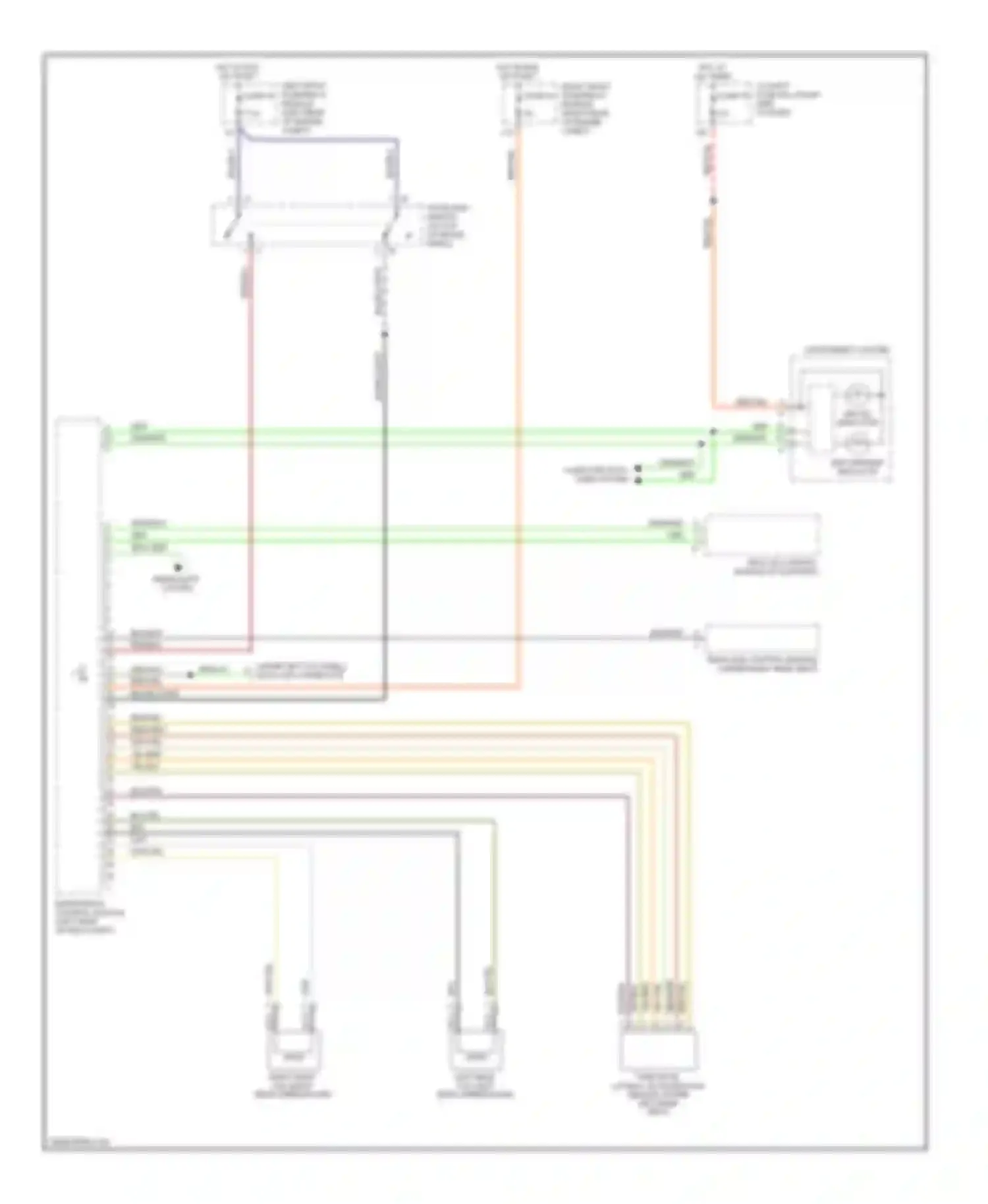 S-class Mercedes-Benz W220 facelift (2002-2005): Anti-lock brakes circuit (2 of 2)