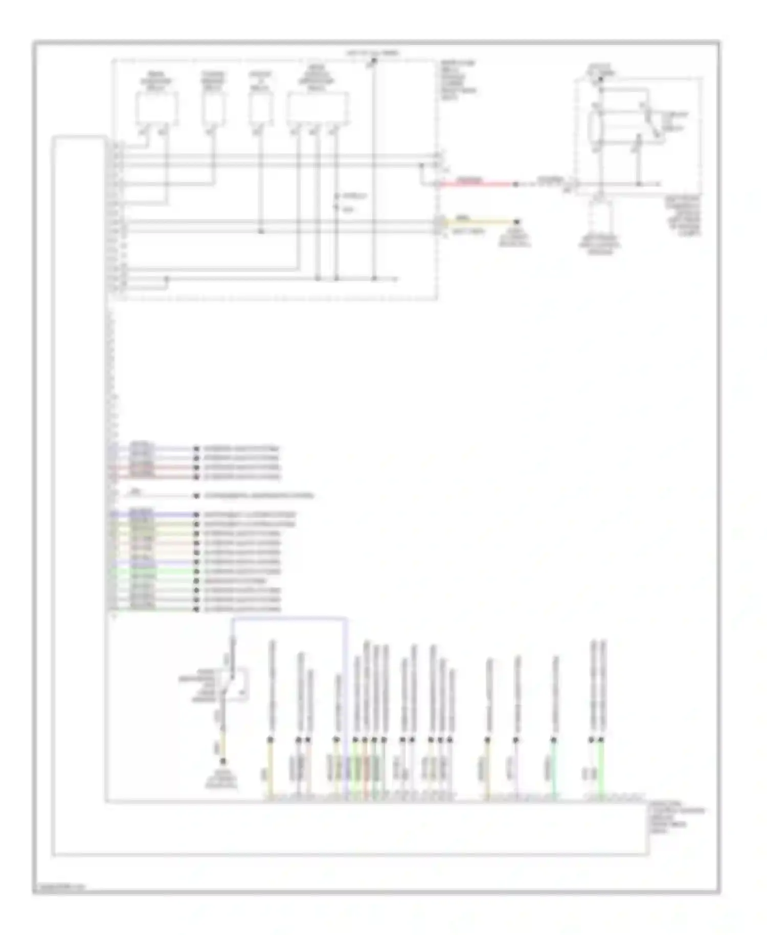 S-class Mercedes-Benz W220 facelift (2002-2005): Rear sam control module circuit