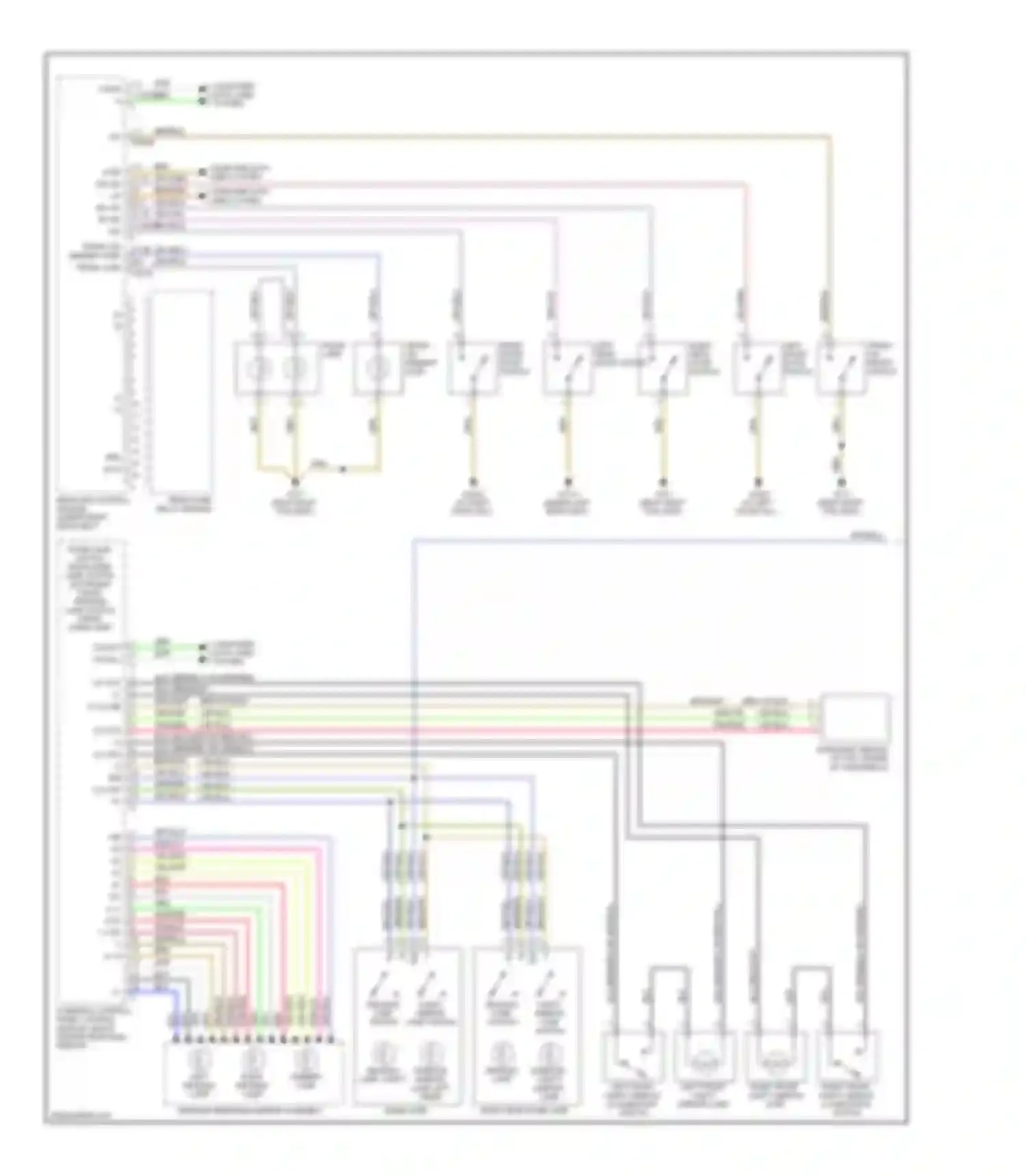 S-class Mercedes-Benz W220 facelift (2002-2005): Interior lights circuit (1 of 4)