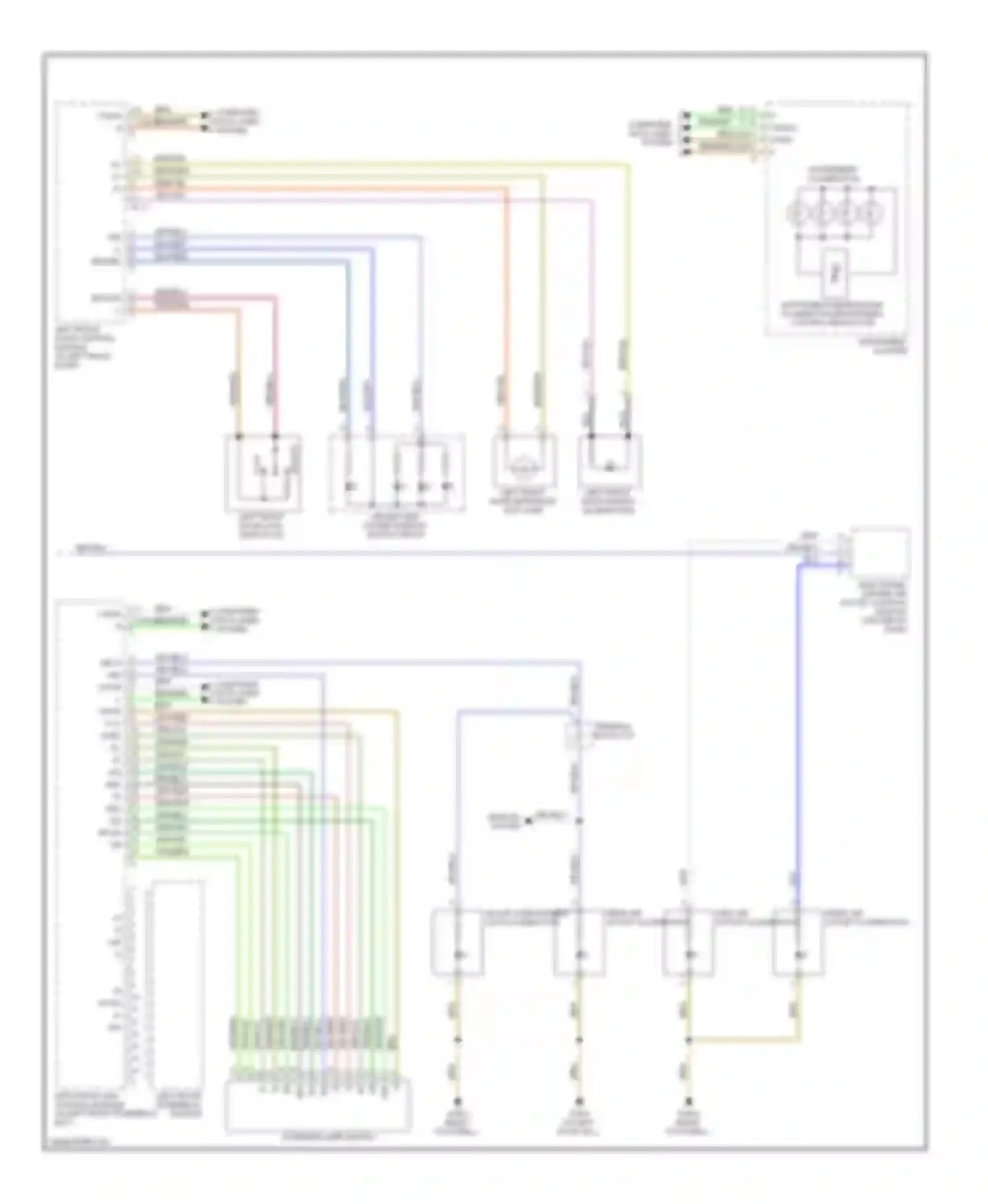 S-class Mercedes-Benz W220 facelift (2002-2005): Interior lights circuit (2 of 4)
