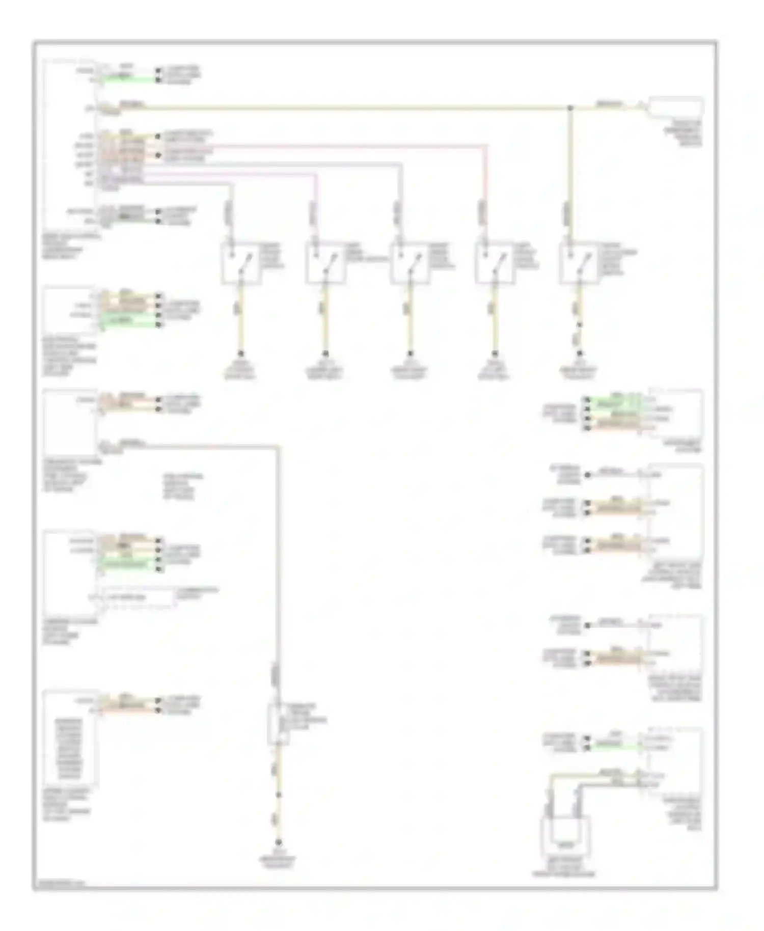 S-class Mercedes-Benz W220 facelift (2002-2005): Power door locks circuit (1 of 2)
