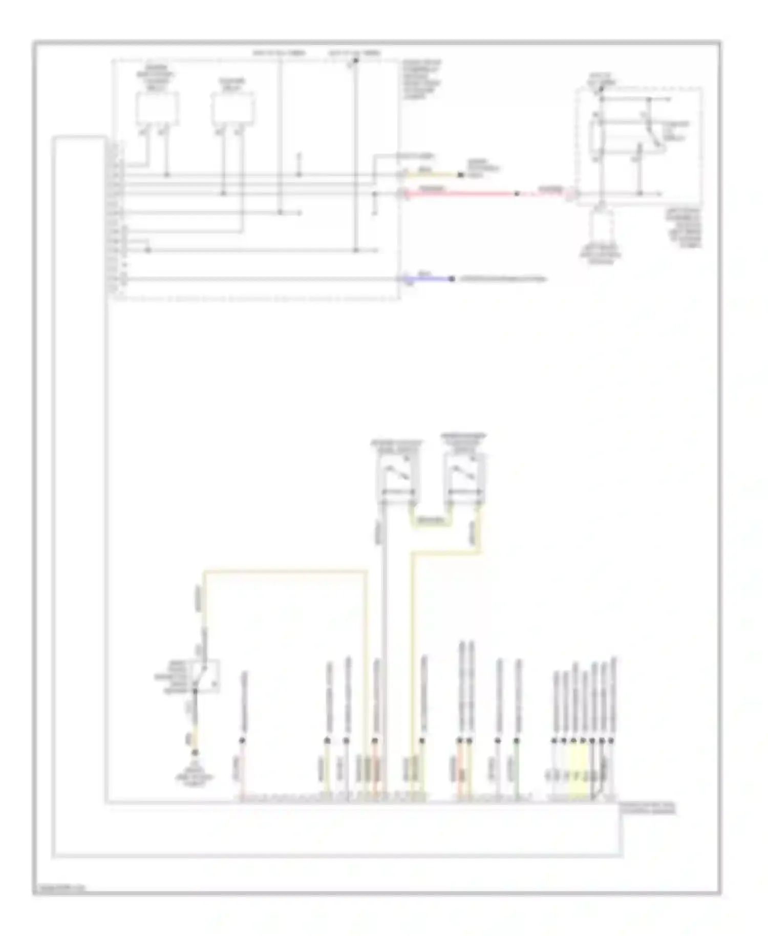 S-class Mercedes-Benz W220 (1998-2005): Right front sam control module circuit