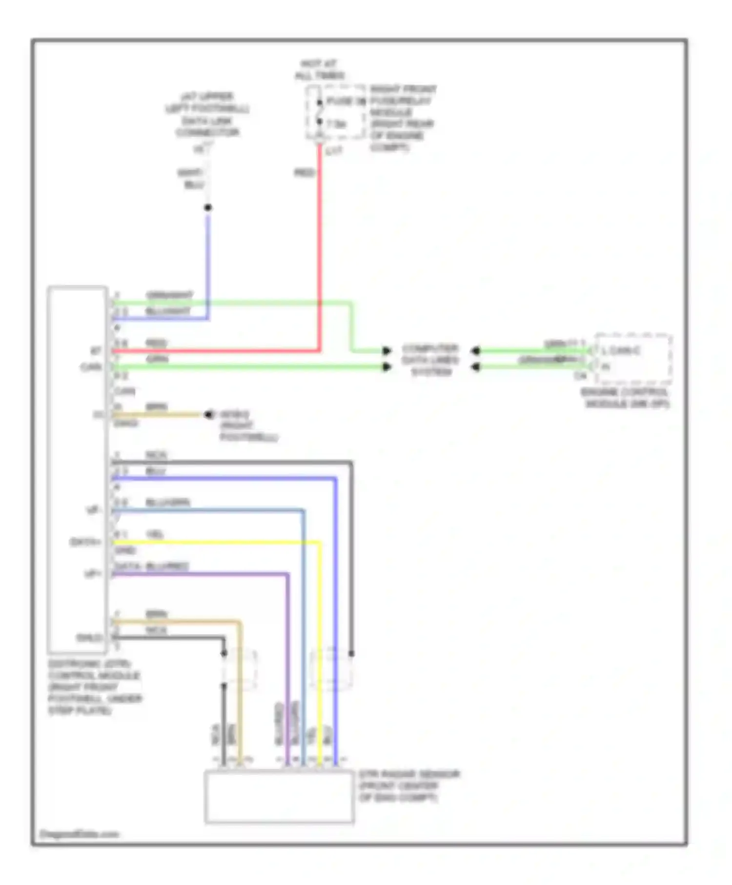 S-class Mercedes-Benz W220 (1998-2005): Electronic accelerator/cruise/idle speed control circuit, early production