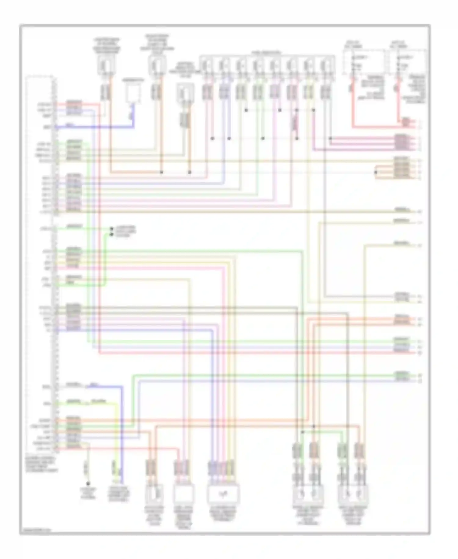 S-class Mercedes-Benz W220 (1998-2005): Wiring diagram engine performance 4.3l (1 of 3)