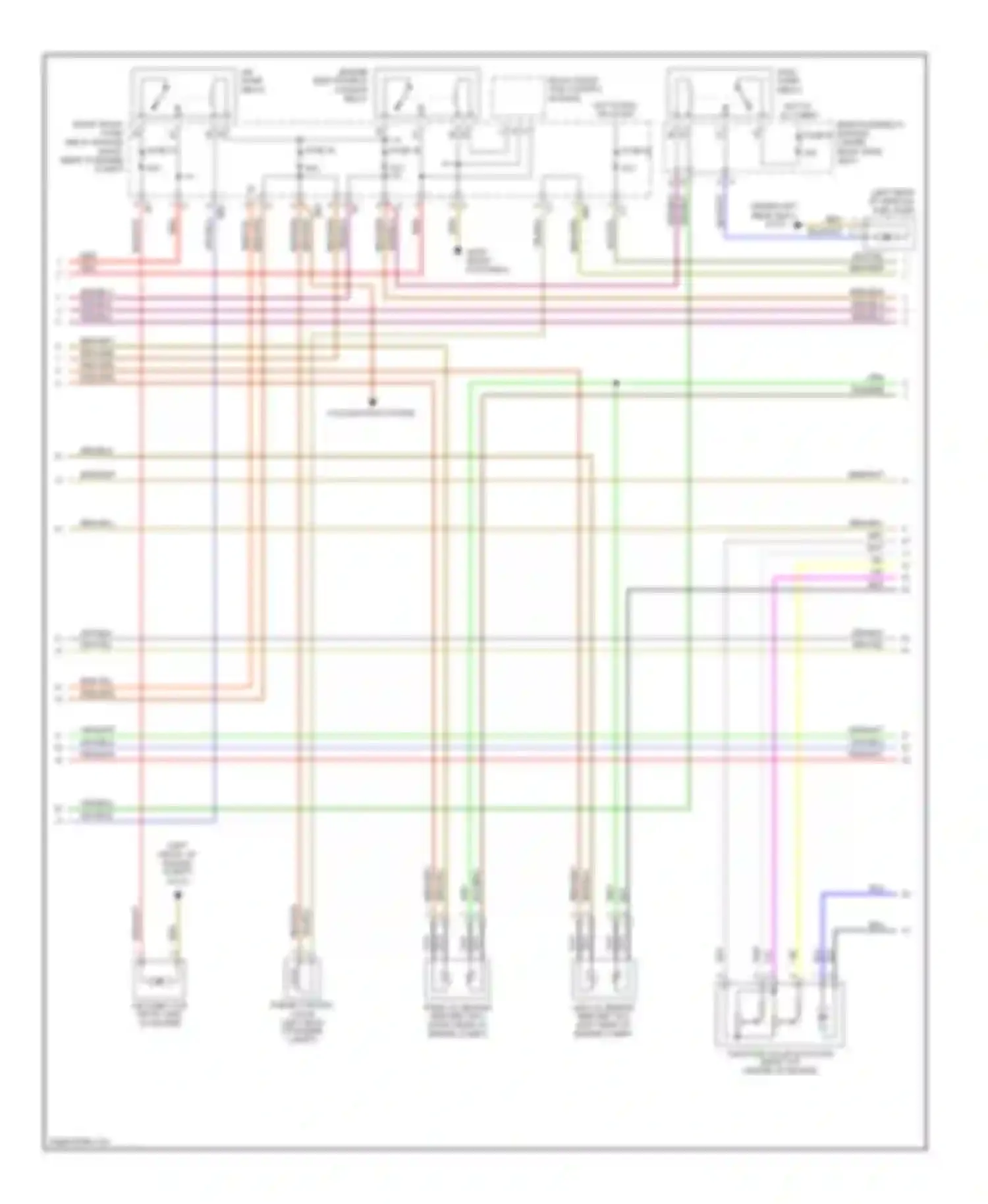 S-class Mercedes-Benz W220 (1998-2005): Wiring diagram engine performance 4.3l (2 of 3)