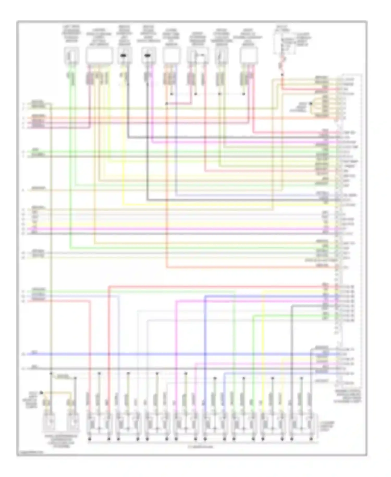 S-class Mercedes-Benz W220 (1998-2005): Wiring diagram engine performance 4.3l (3 of 3)