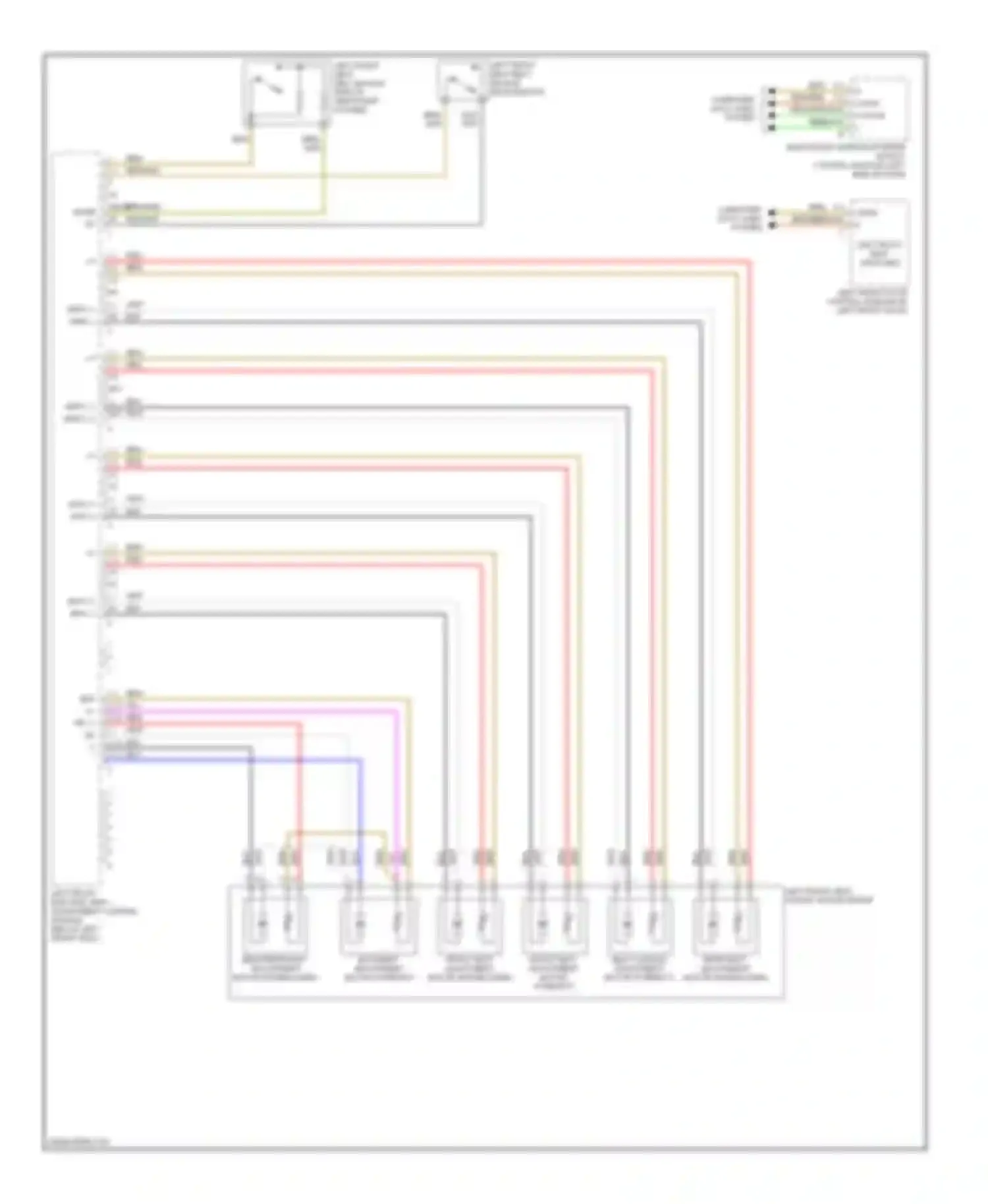 S-class Mercedes-Benz W220 (1998-2005): Driver"s memory seat circuit (1 of 2)