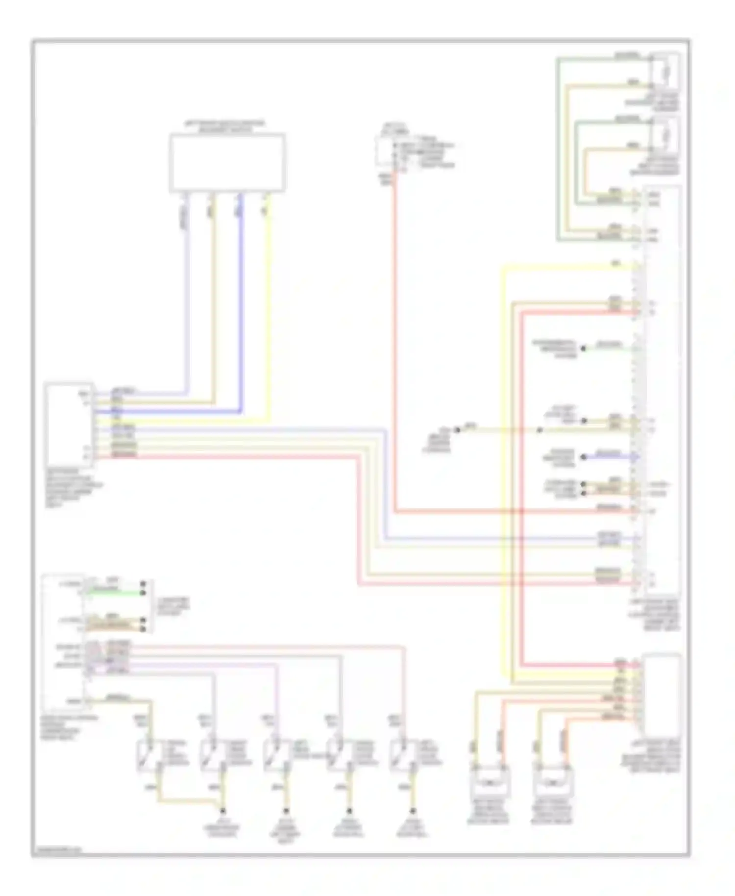 S-class Mercedes-Benz W220 (1998-2005): Driver"s memory seat circuit (2 of 2)