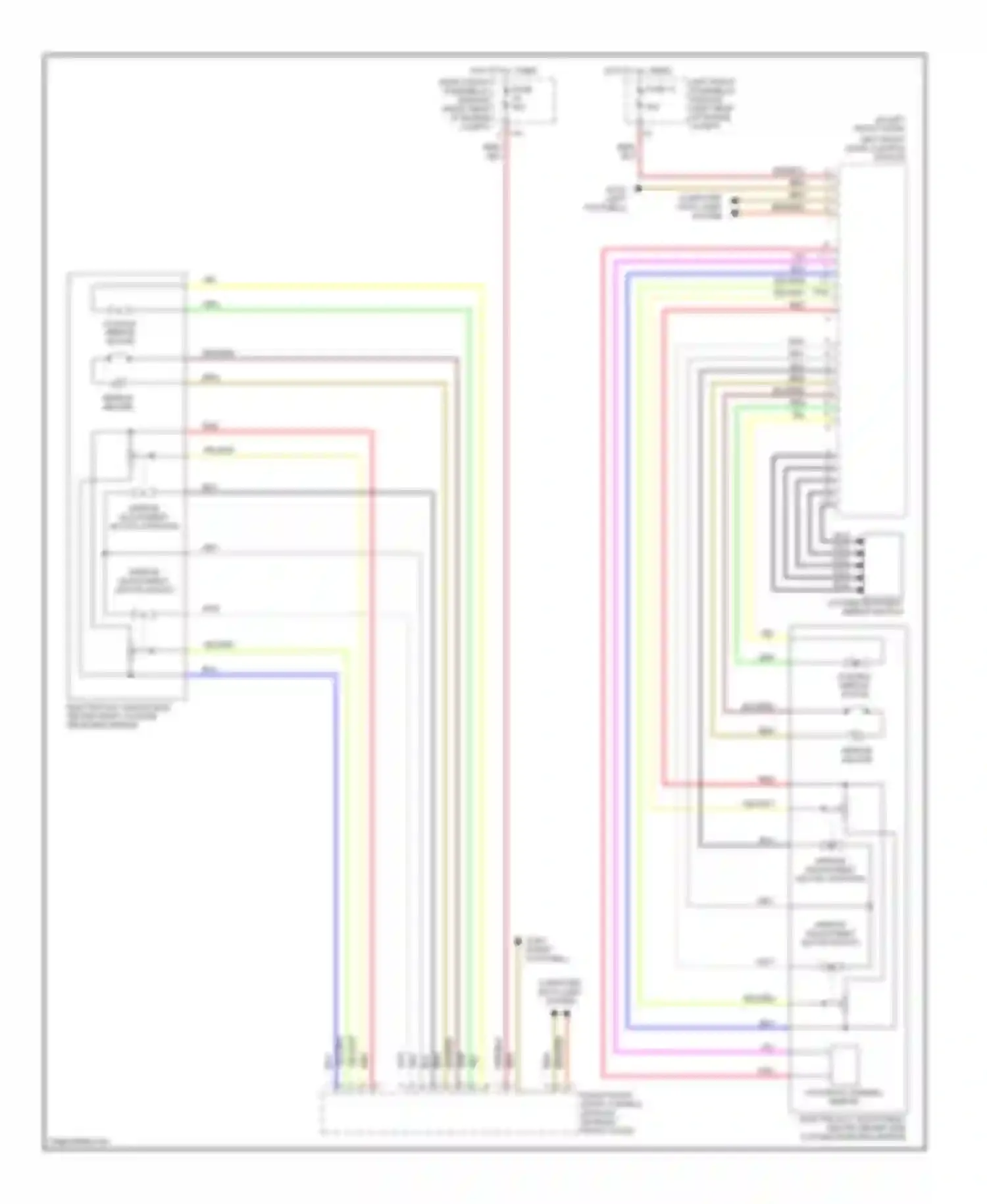 S-class Mercedes-Benz W220 (1998-2005): Memory mirrors circuit