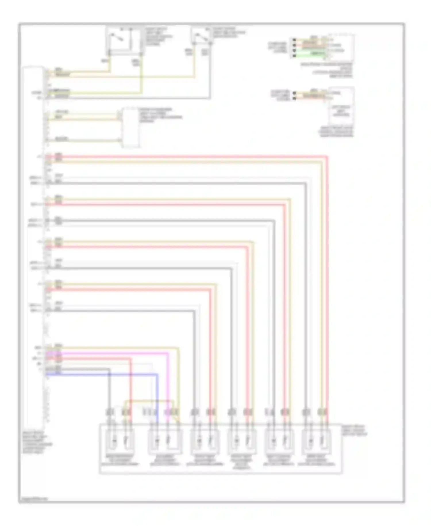 S-class Mercedes-Benz W220 (1998-2005): Passenger"s memory seat circuit (1 of 2)