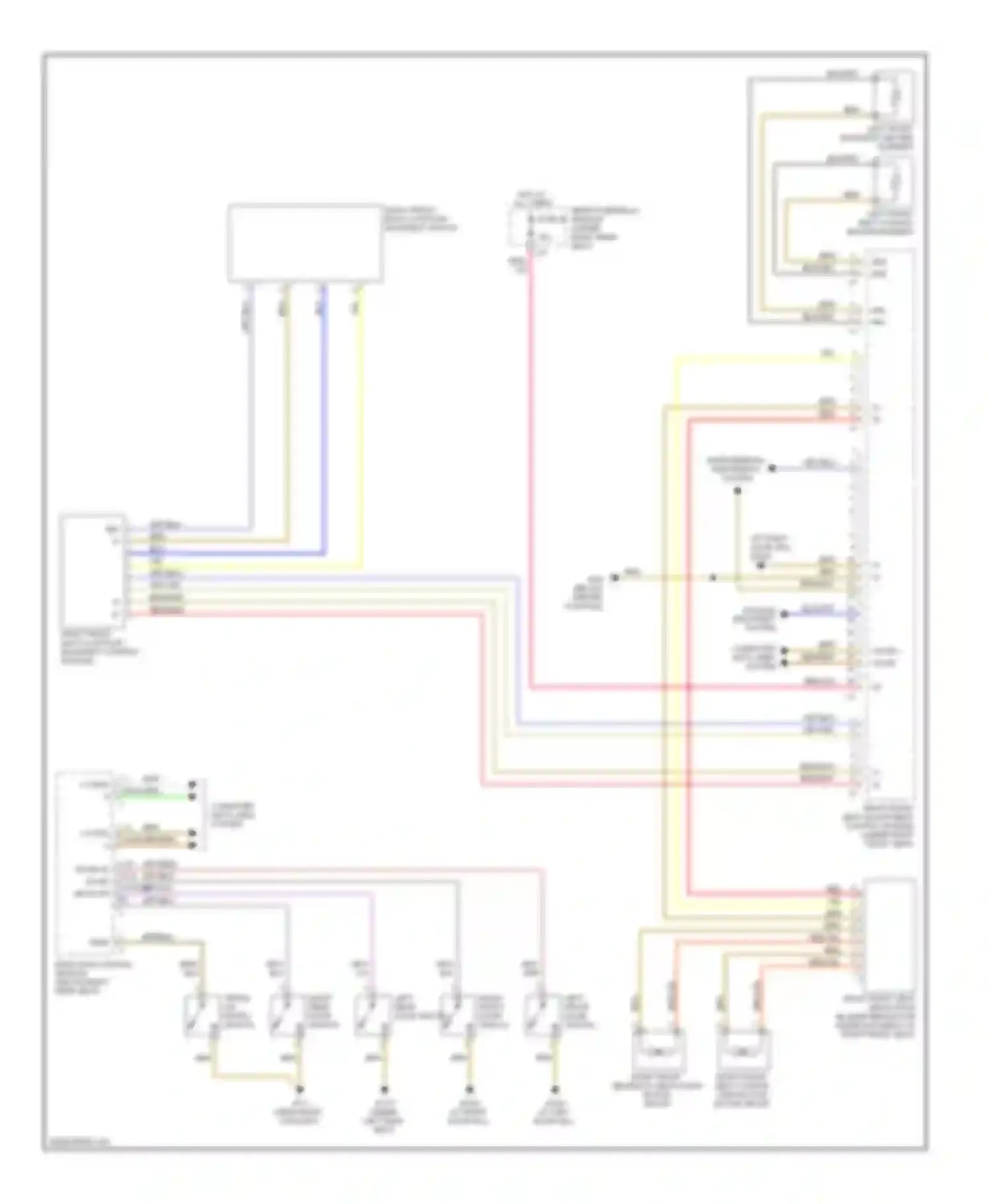 S-class Mercedes-Benz W220 (1998-2005): Passenger"s memory seat circuit (2 of 2)