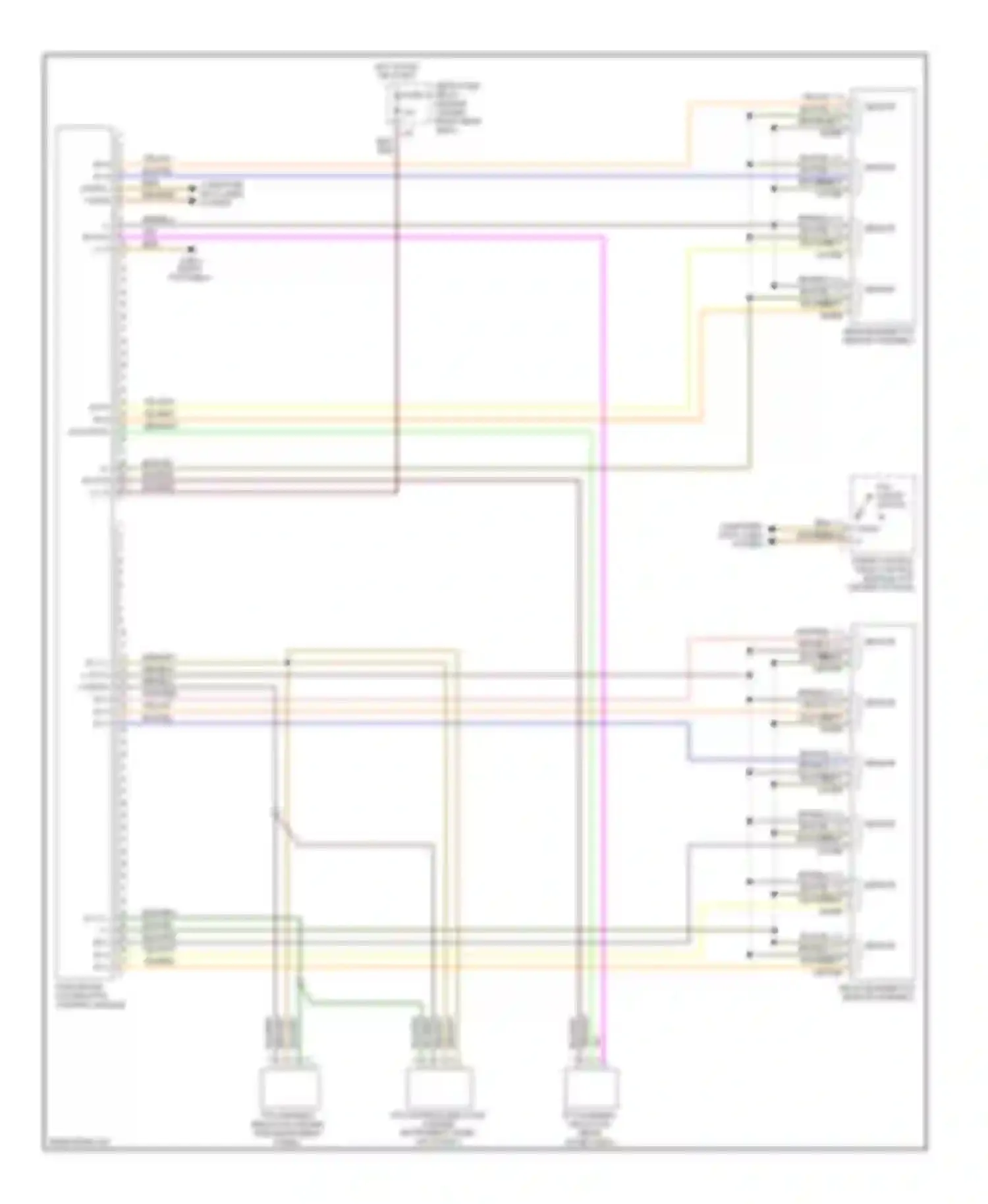 S-class Mercedes-Benz W220 (1998-2005): Parktronic circuit