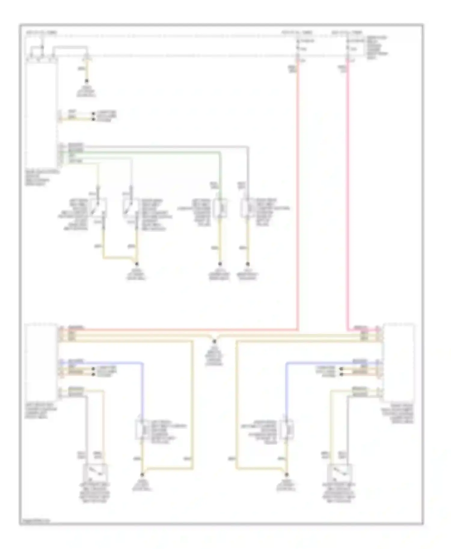 S-class Mercedes-Benz W220 (1998-2005): Passive restraints circuit
