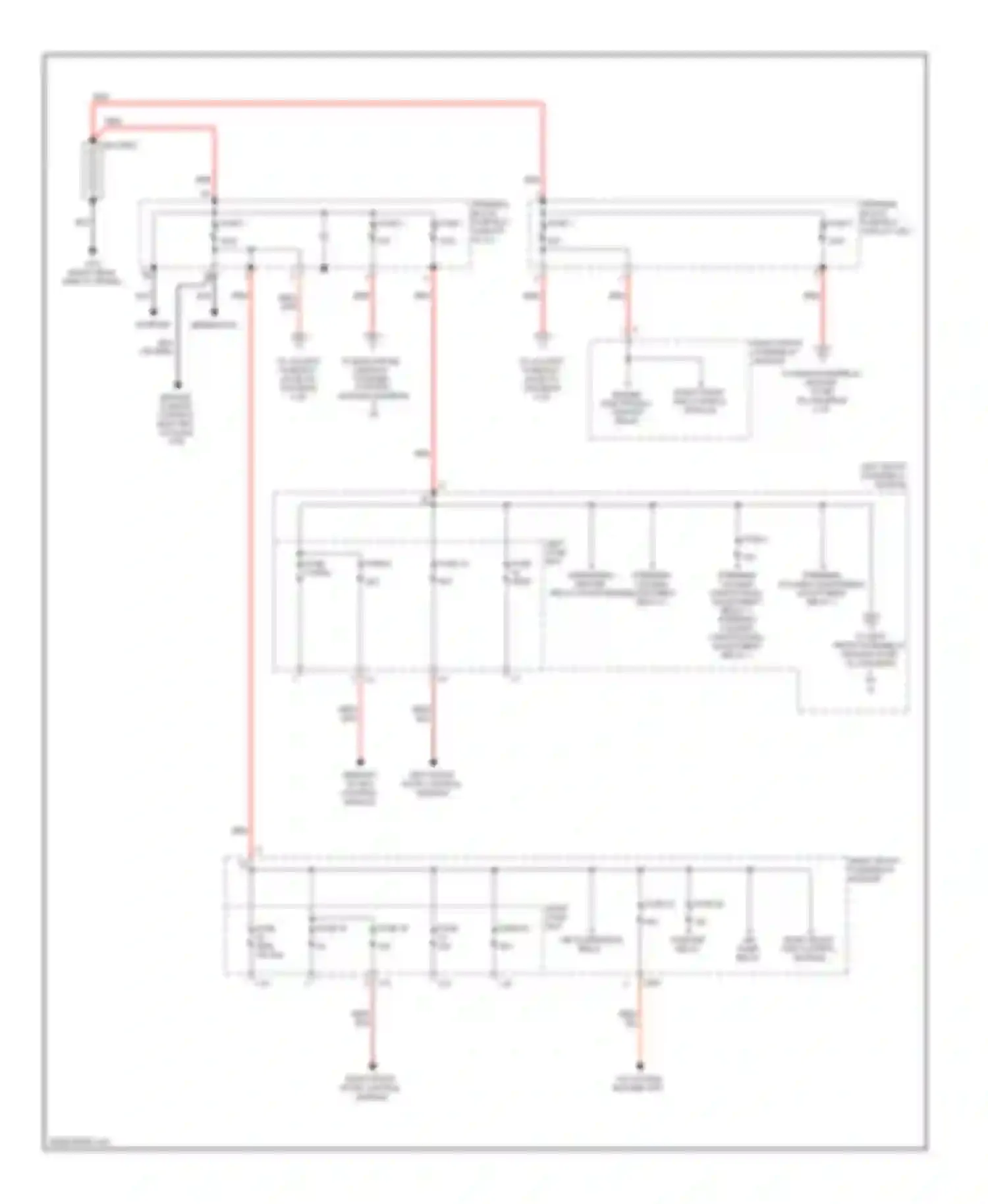 S-class Mercedes-Benz W220 (1998-2005): Power distribution circuit (1 of 4)
