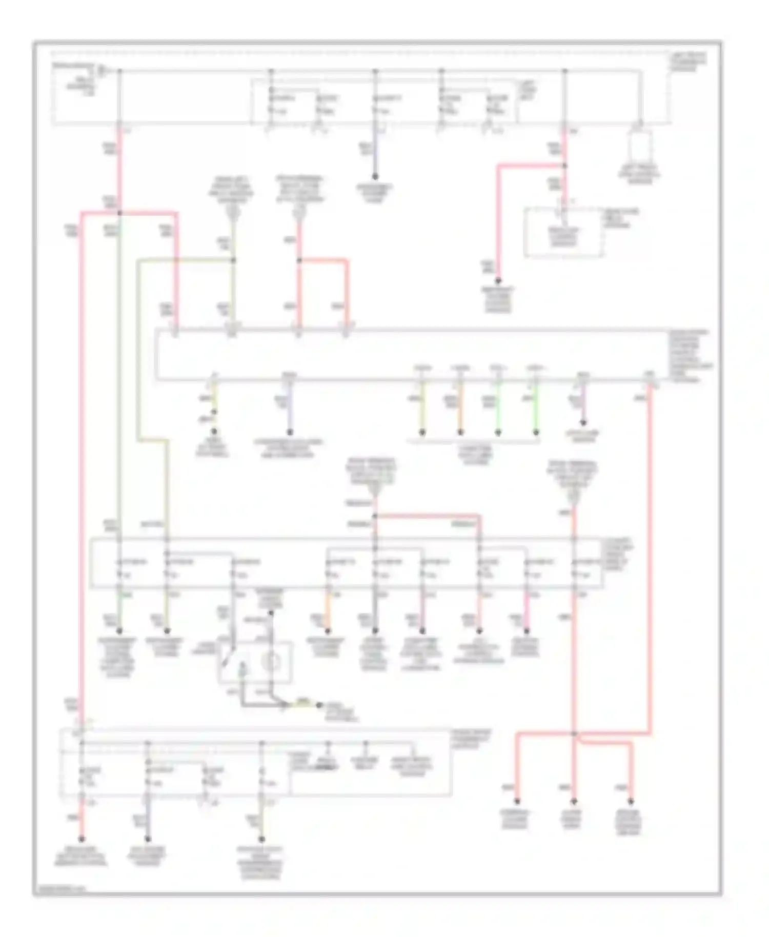 S-class Mercedes-Benz W220 (1998-2005): Power distribution circuit (4 of 4)