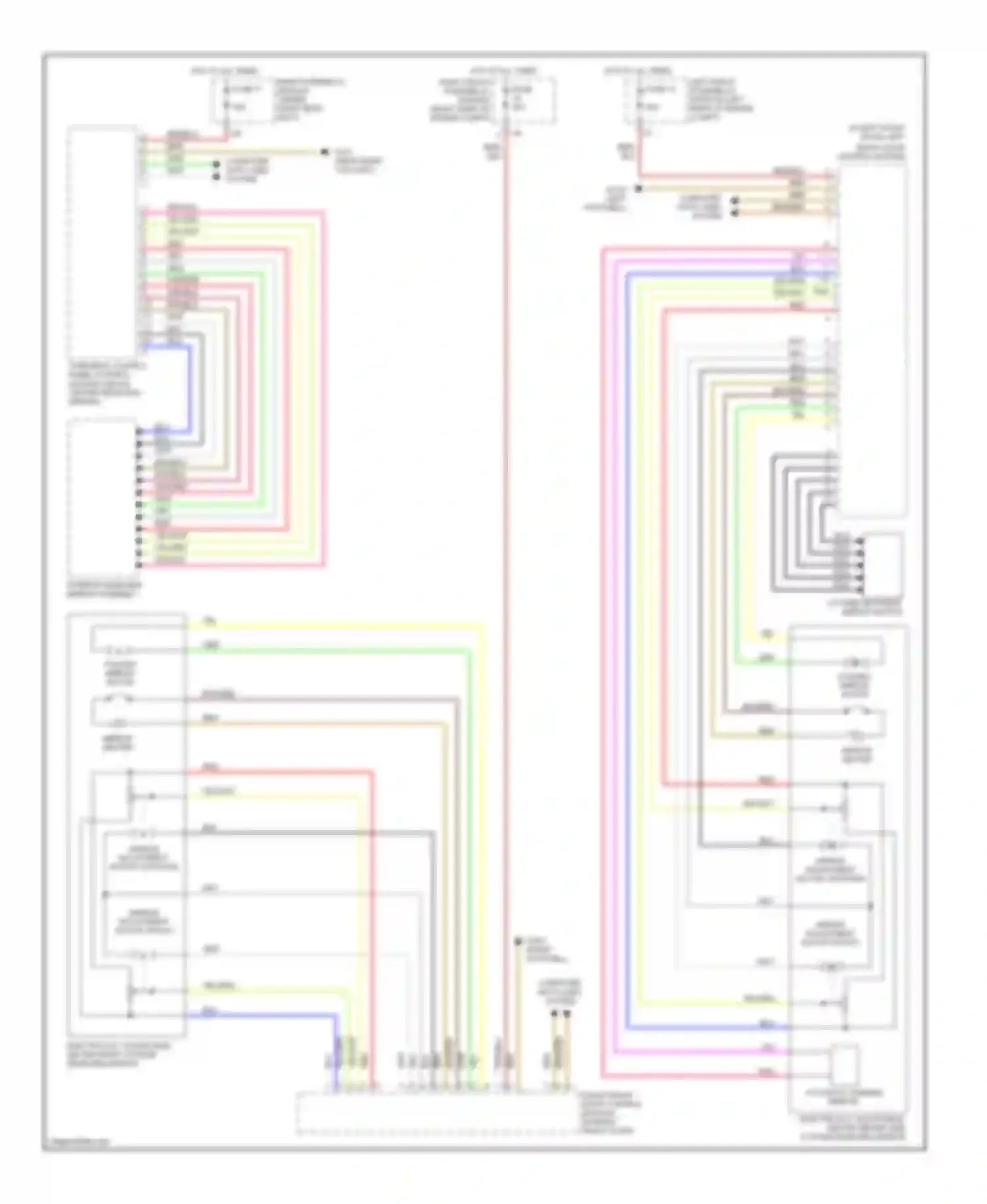 S-class Mercedes-Benz W220 (1998-2005): Power mirrors circuit