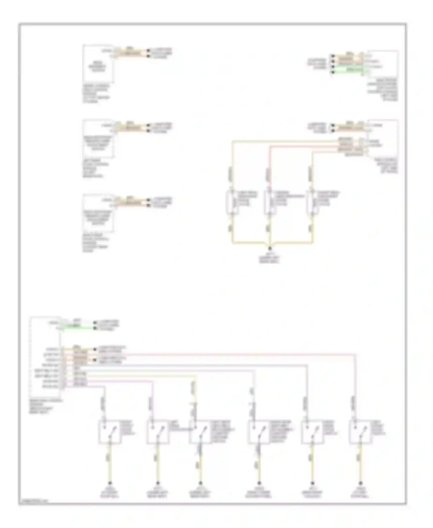 S-class Mercedes-Benz W220 (1998-2005): Rear head restraint circuit